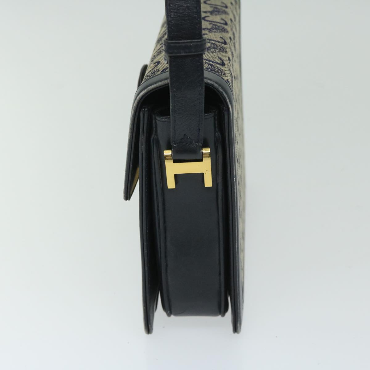 Luxury C Macadam Shoulder Bag Navy Canvas