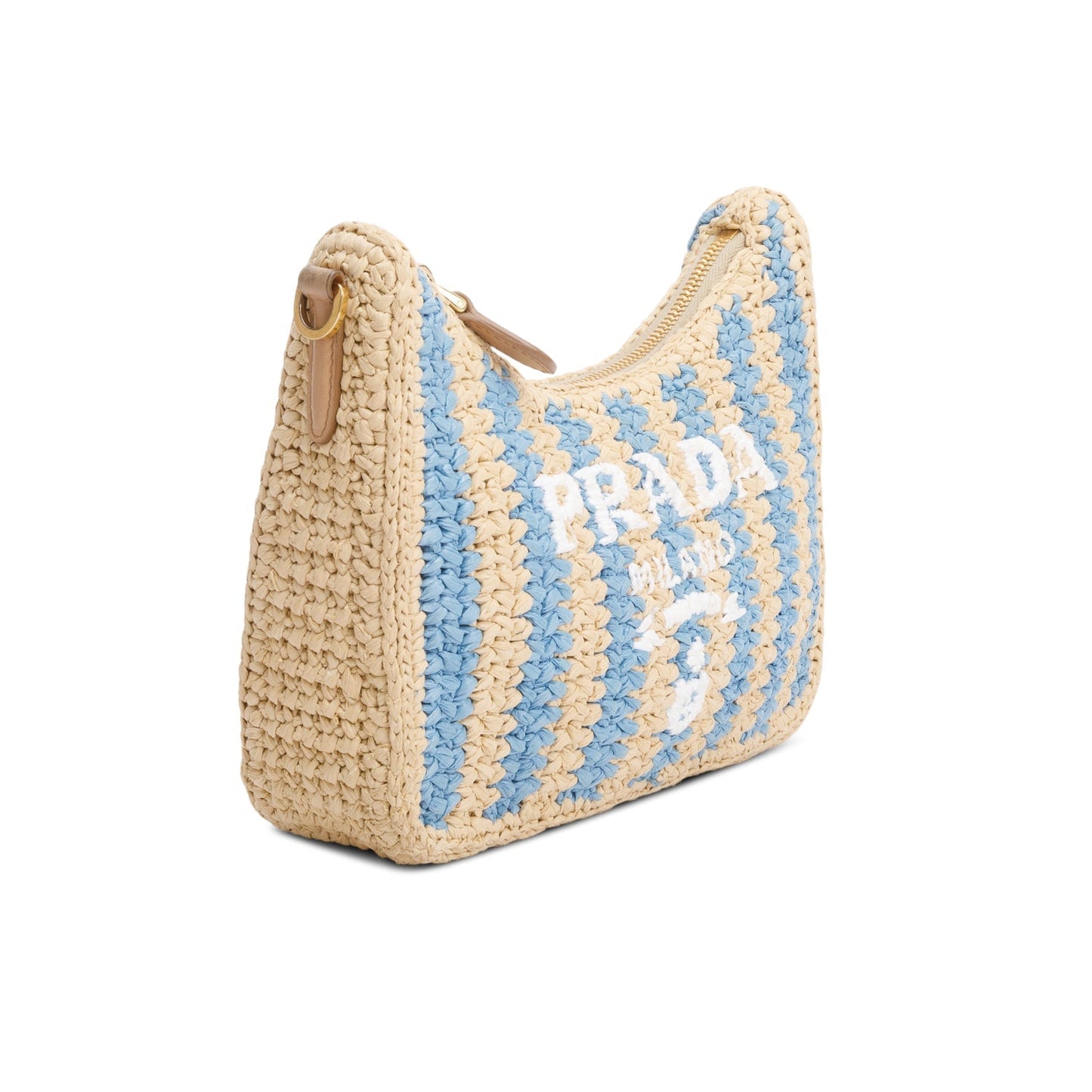Prada Re Edition Shoulder Bag Raffia Beige