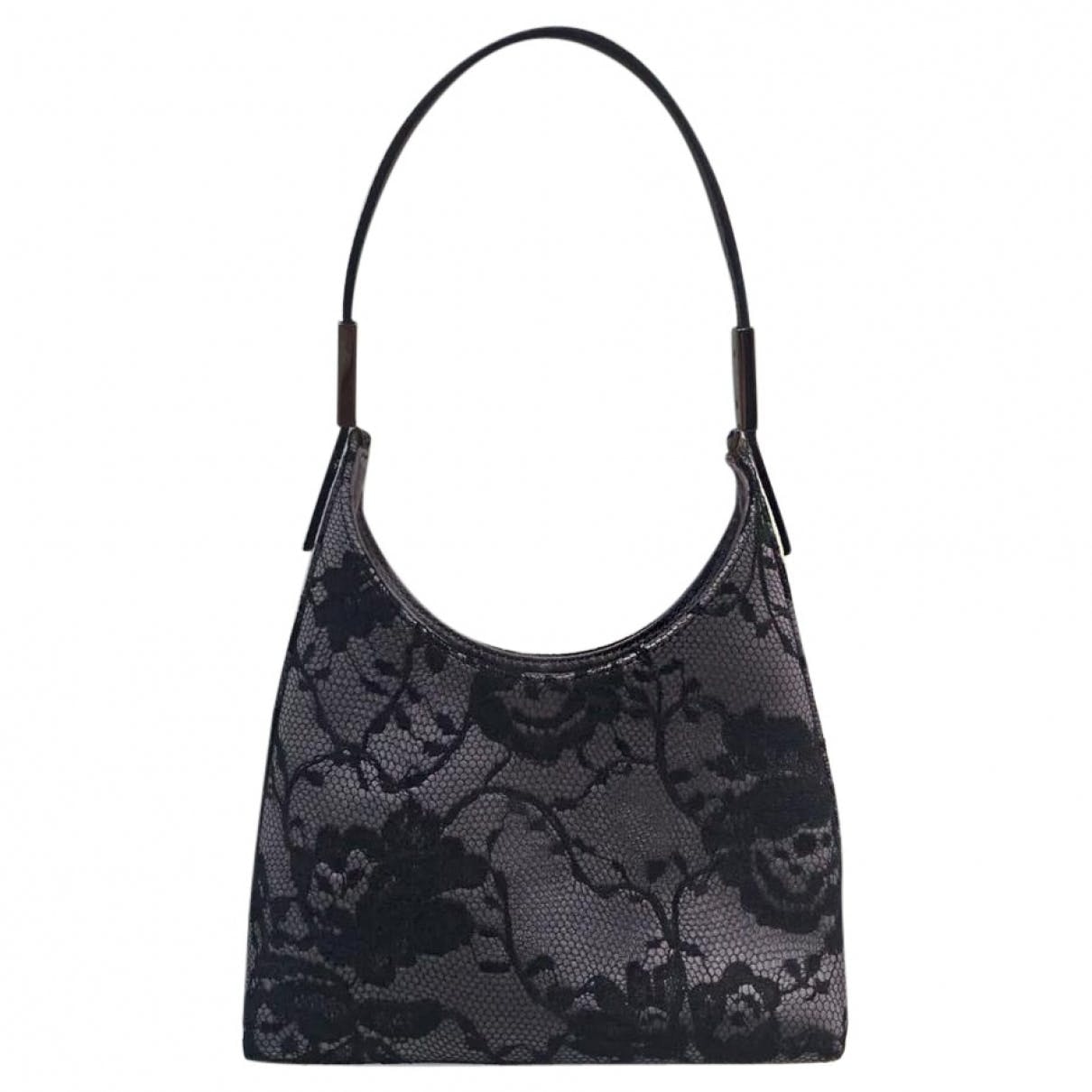Gucci silver silk handbag