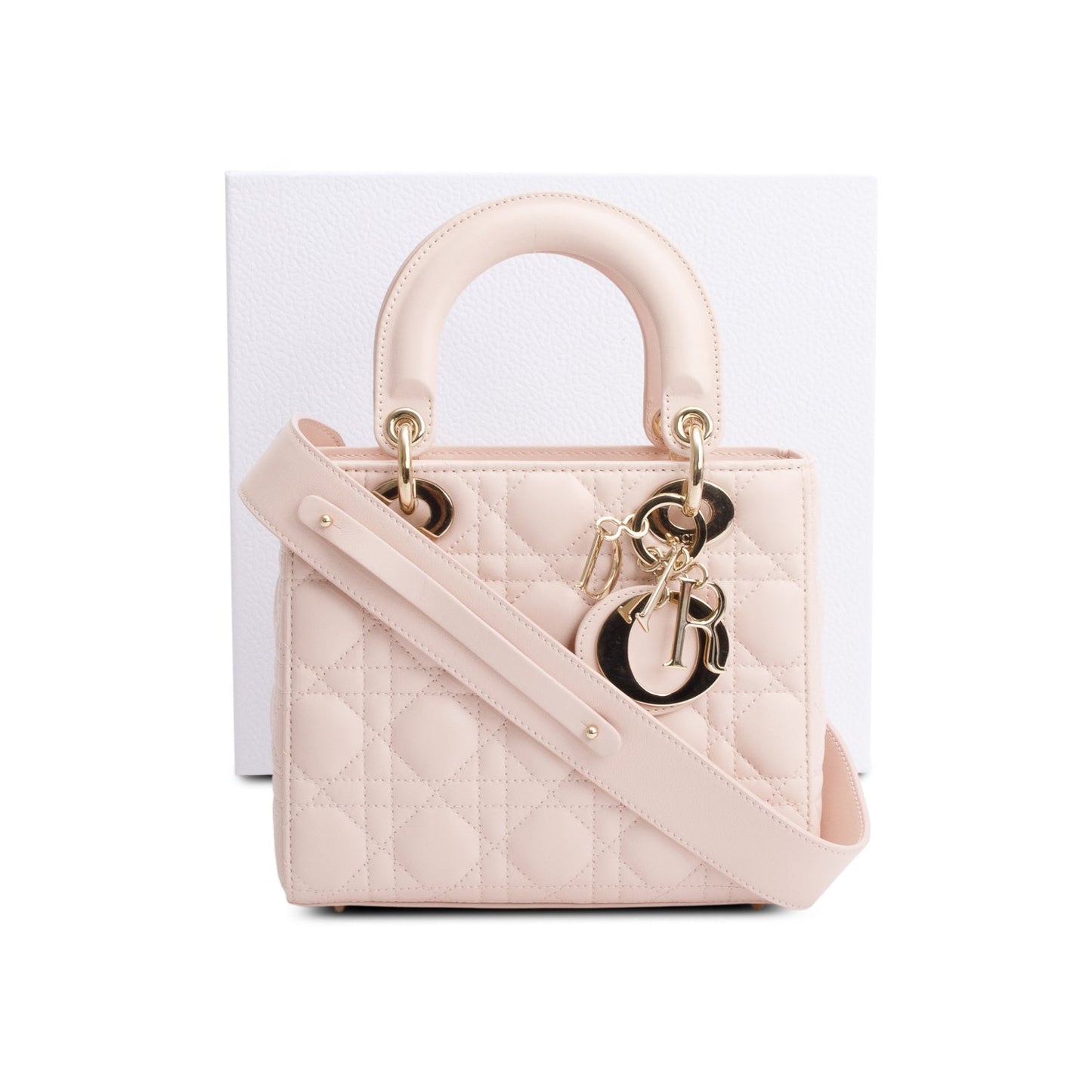 Dior Christian Cannage Lambskin Lady Bag Leather Pink Travel Bag Dior Bag
