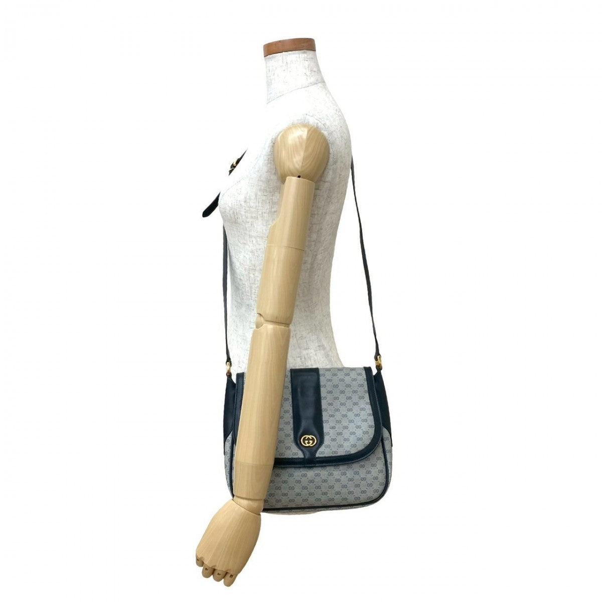 Gucci Leather Navy Shoulder Bag