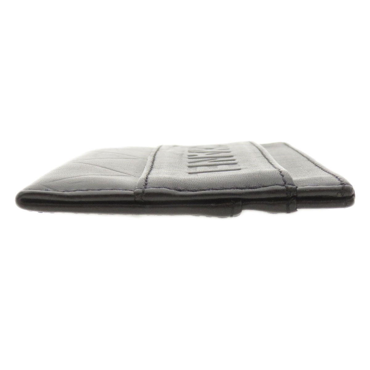 Chanel Card lambskin Logo motif Black Wallet Case
