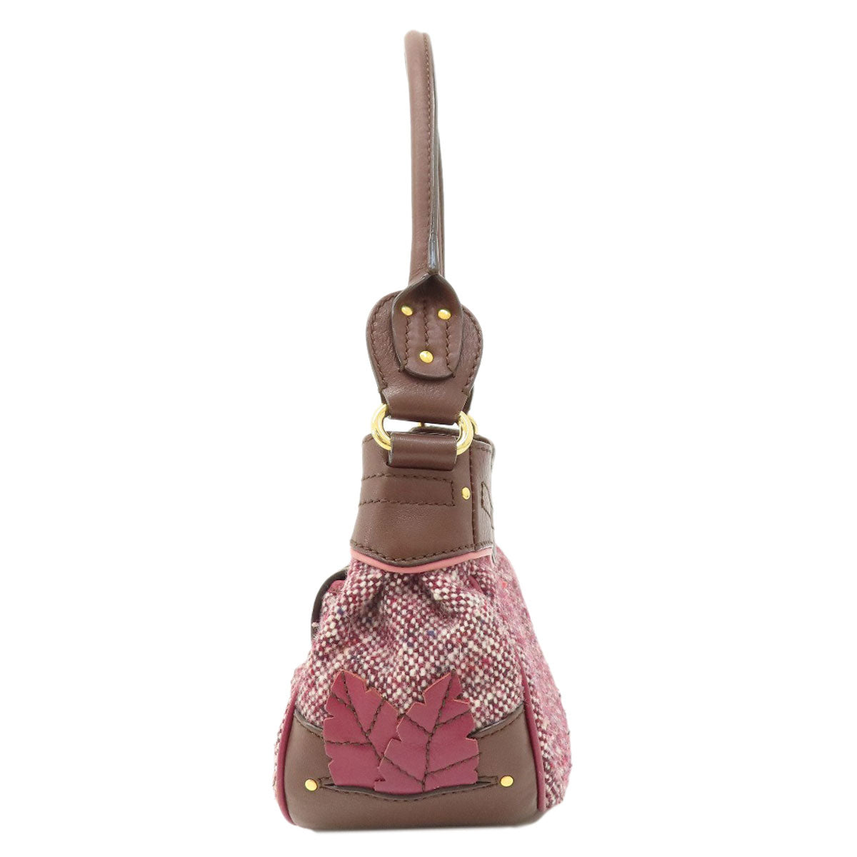 Tweed, Logometal Tweed Women Leather Red Travel Bag