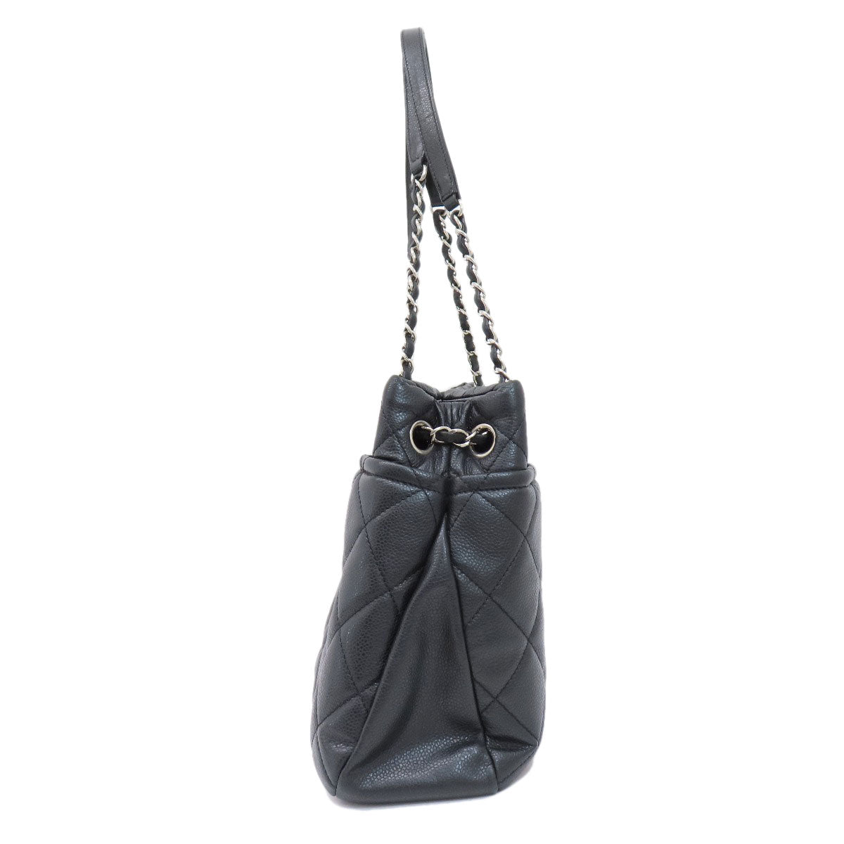 Chanel Soft Grained Calfskin COCO Mark Matelasse Black Tote Bag