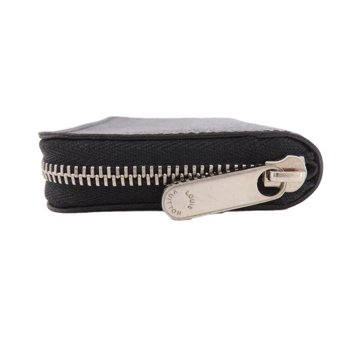 Louis Vuitton Coin N63076 Damier Zippy Coin Canvas Black Wallet Case 3