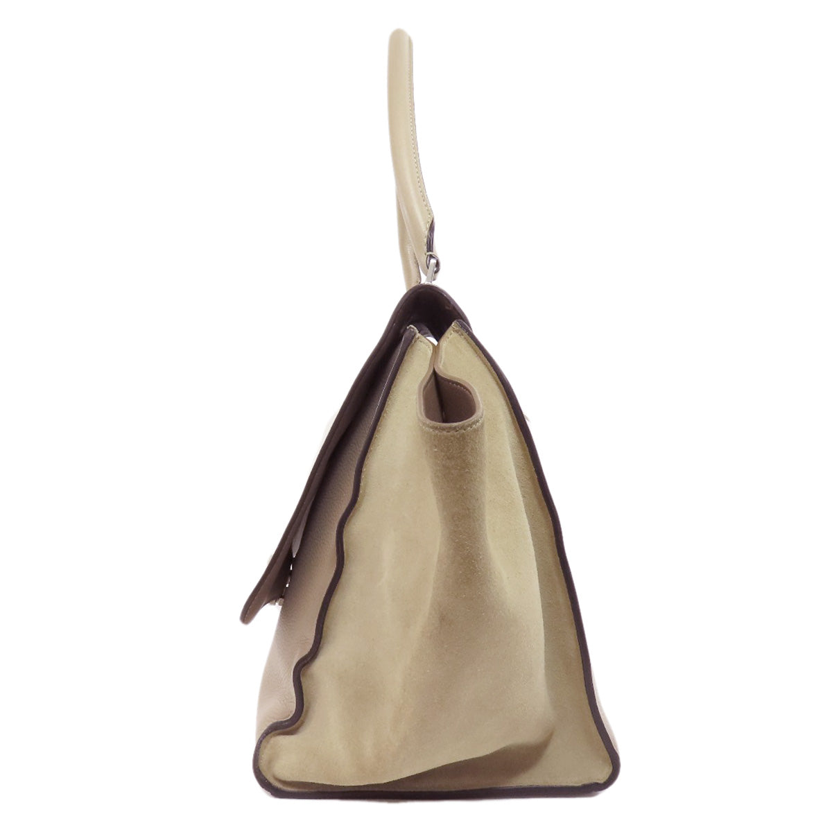 Tote Bag Calfskin Trapeze Women Beige