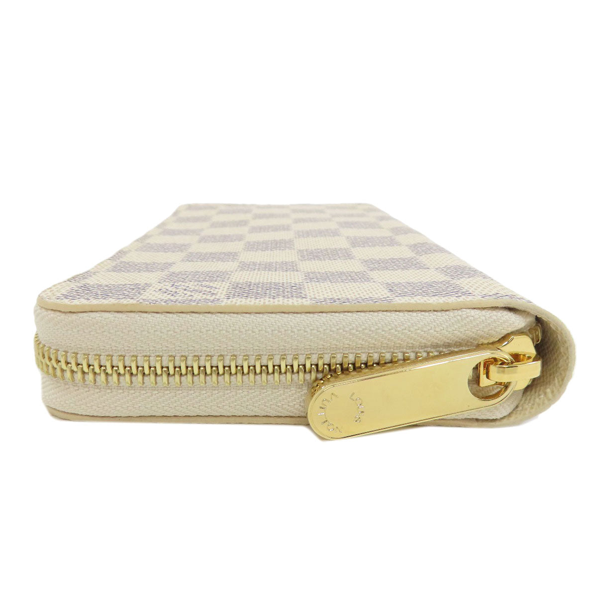 Louis Vuitton Long Purse N41660 Damier Zippy Canvas White Wallet Case