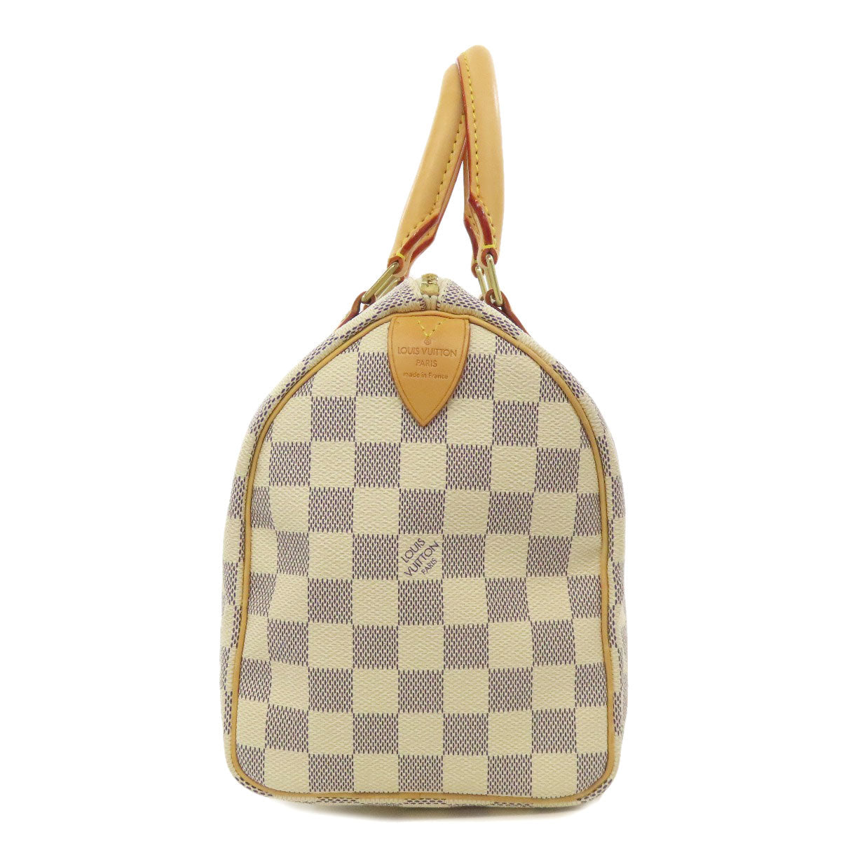 Louis Vuitton Boston Duffel N41534 Damier Speedy Canvas White Travel Bag