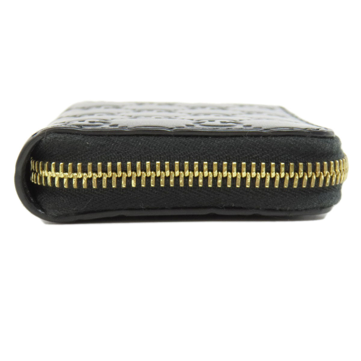 Gucci GG Shima Leather Black Wallet Case