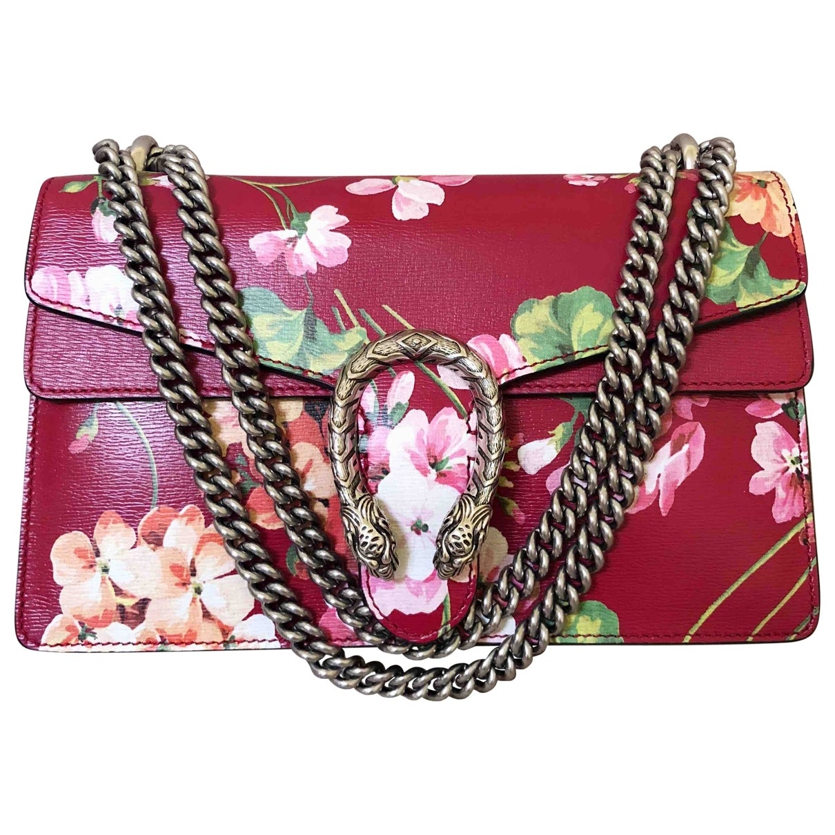Gucci dionysus red leather handbag