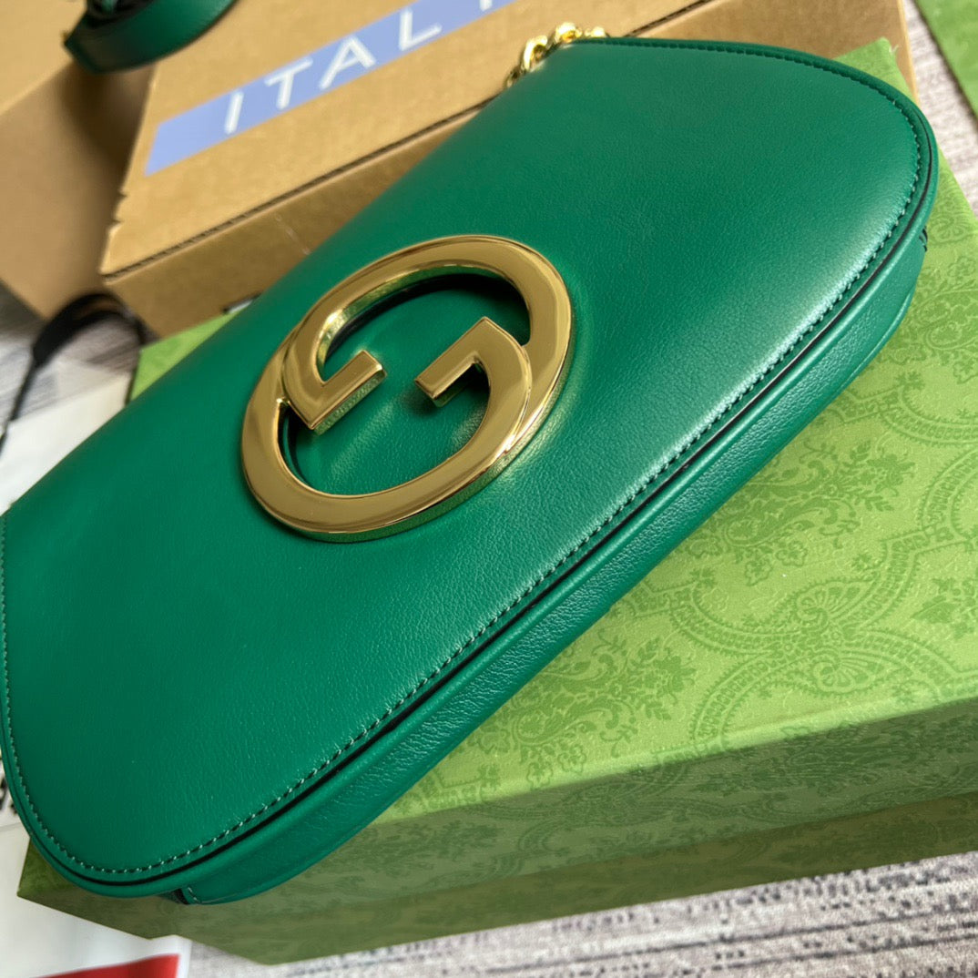 gg Blondie , ’s 11in Green Shoulder Bag