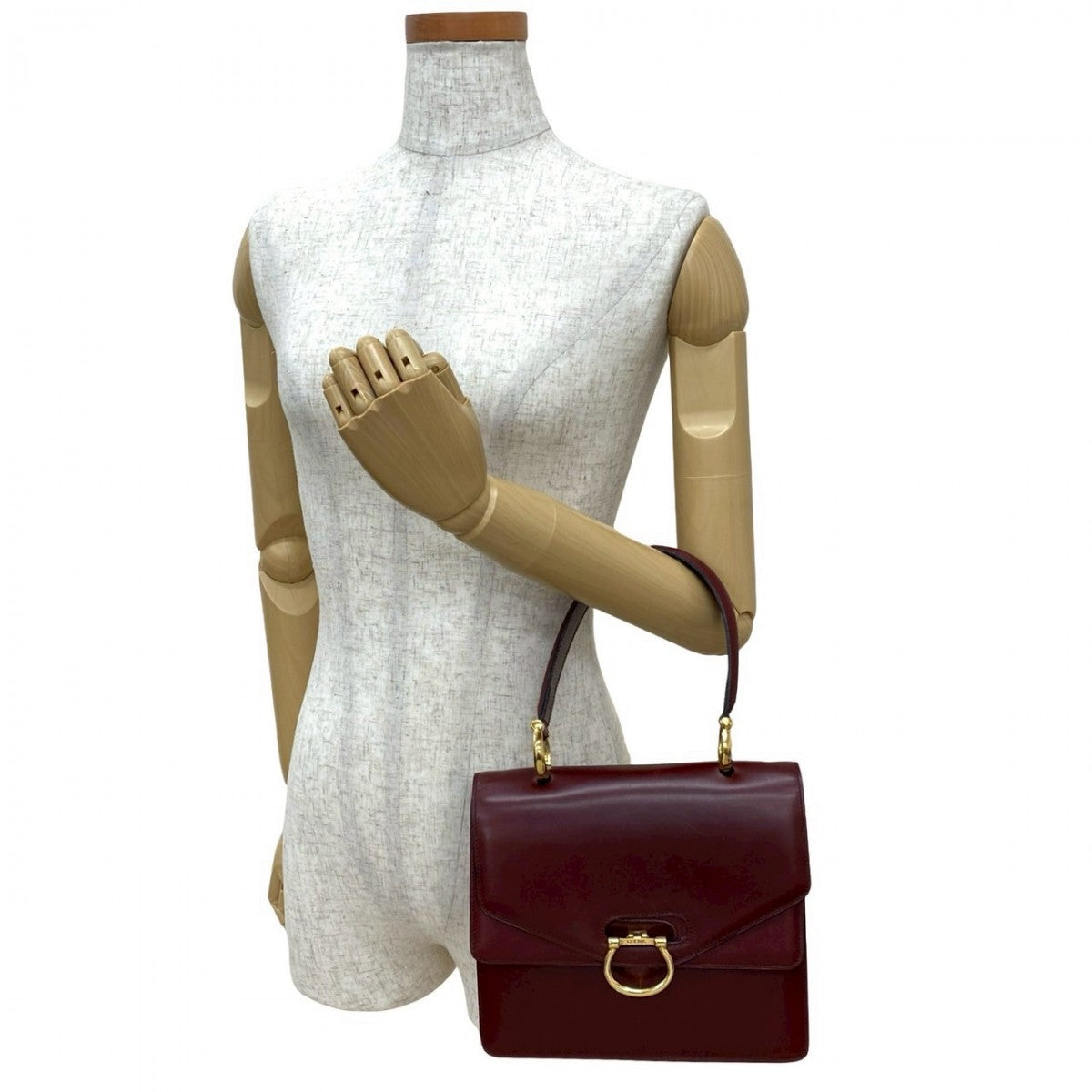 Calfskin Wine Red Travel Bag