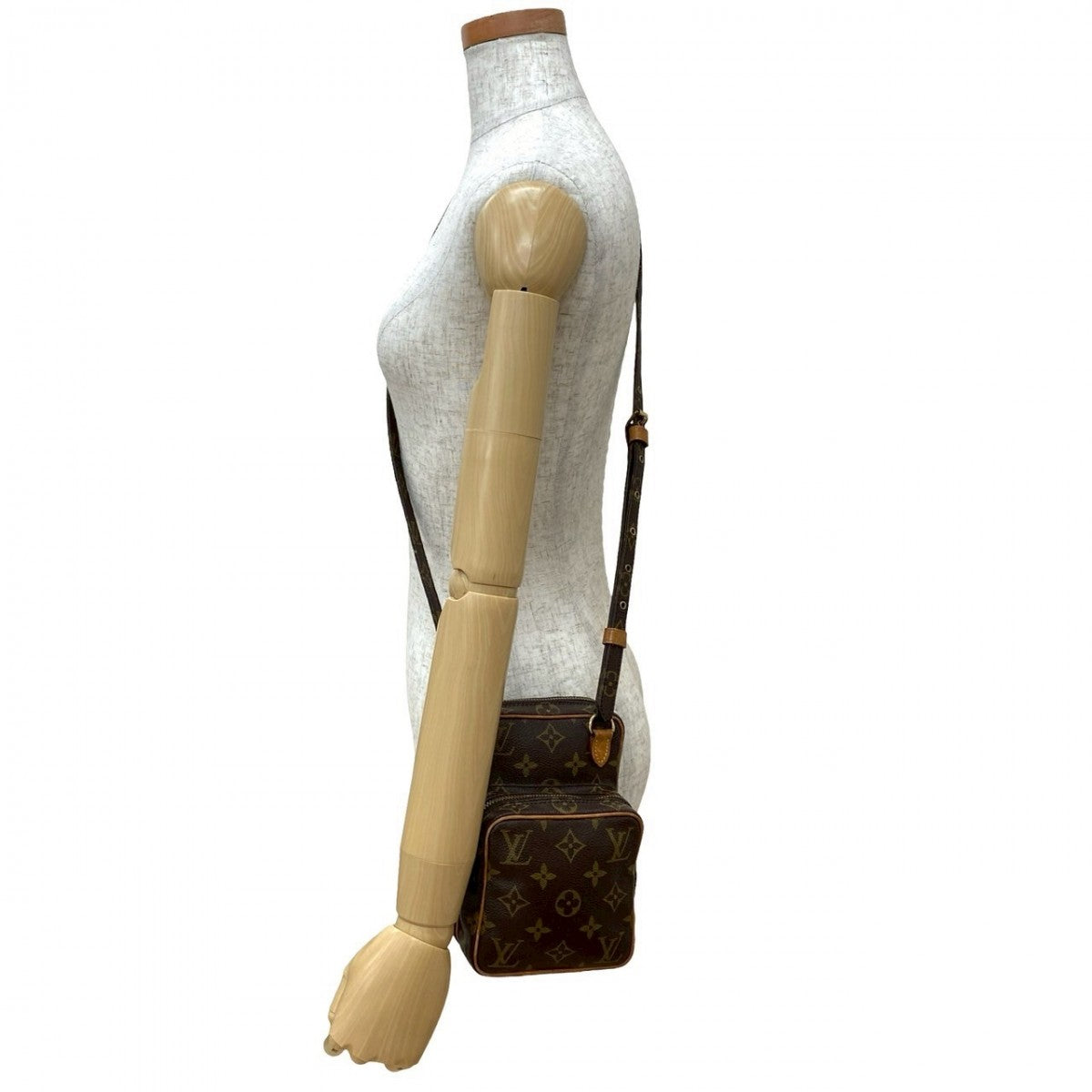 Louis Vuitton Amazone Monogram Leather Brown Shoulder Bag 2
