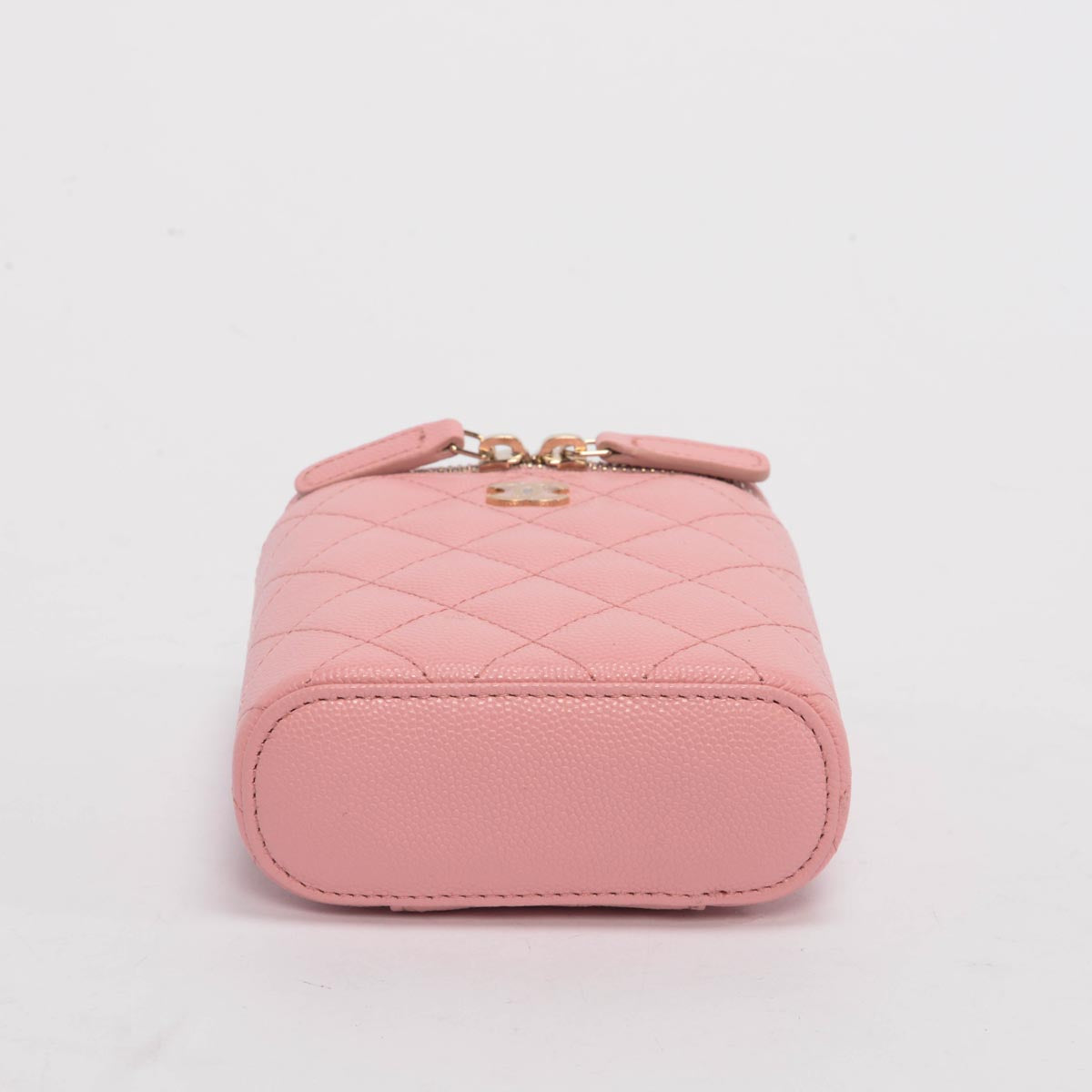 Chanel Pink Caviar Vertical Coco Beauty Vanity Case