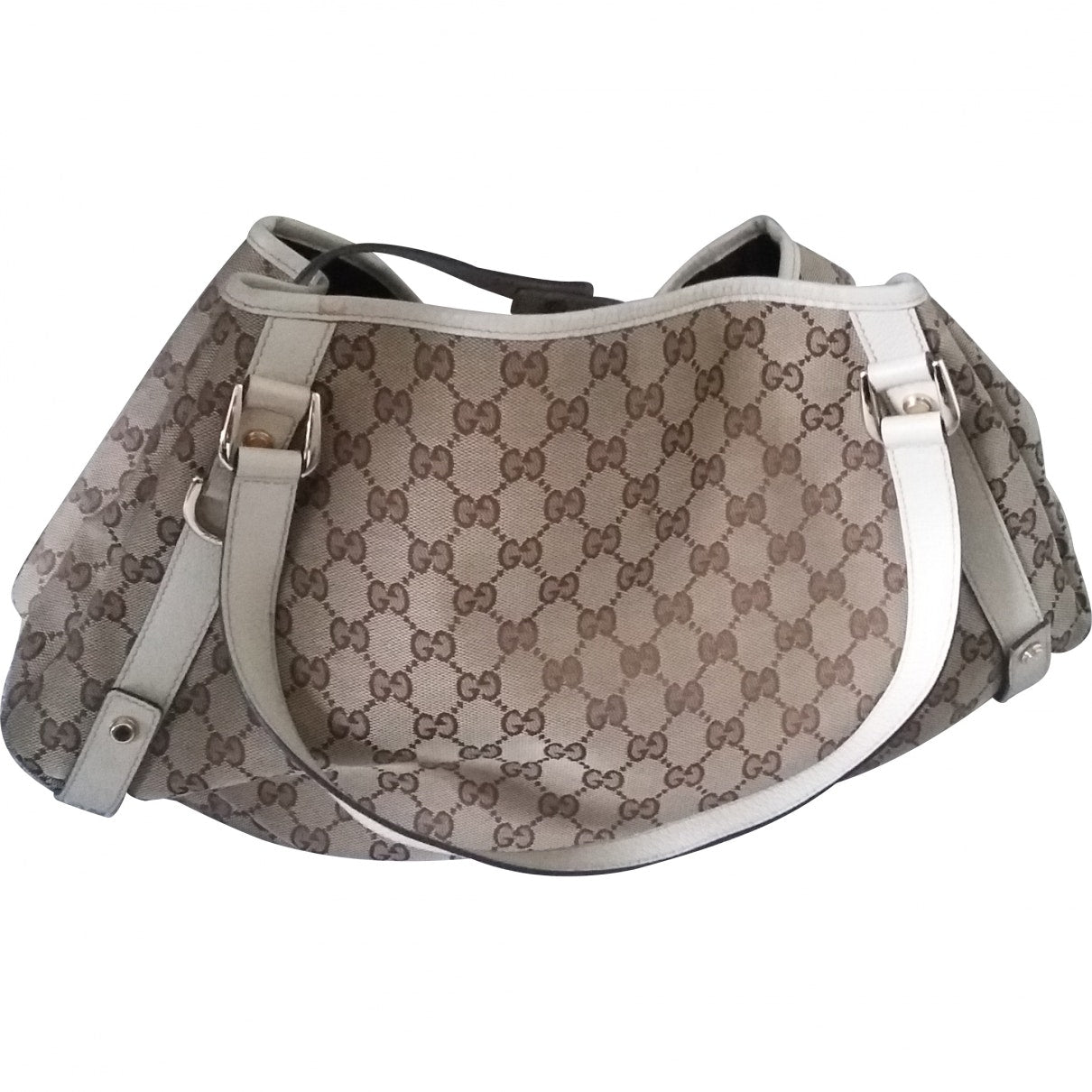 Gucci beige cloth handbag