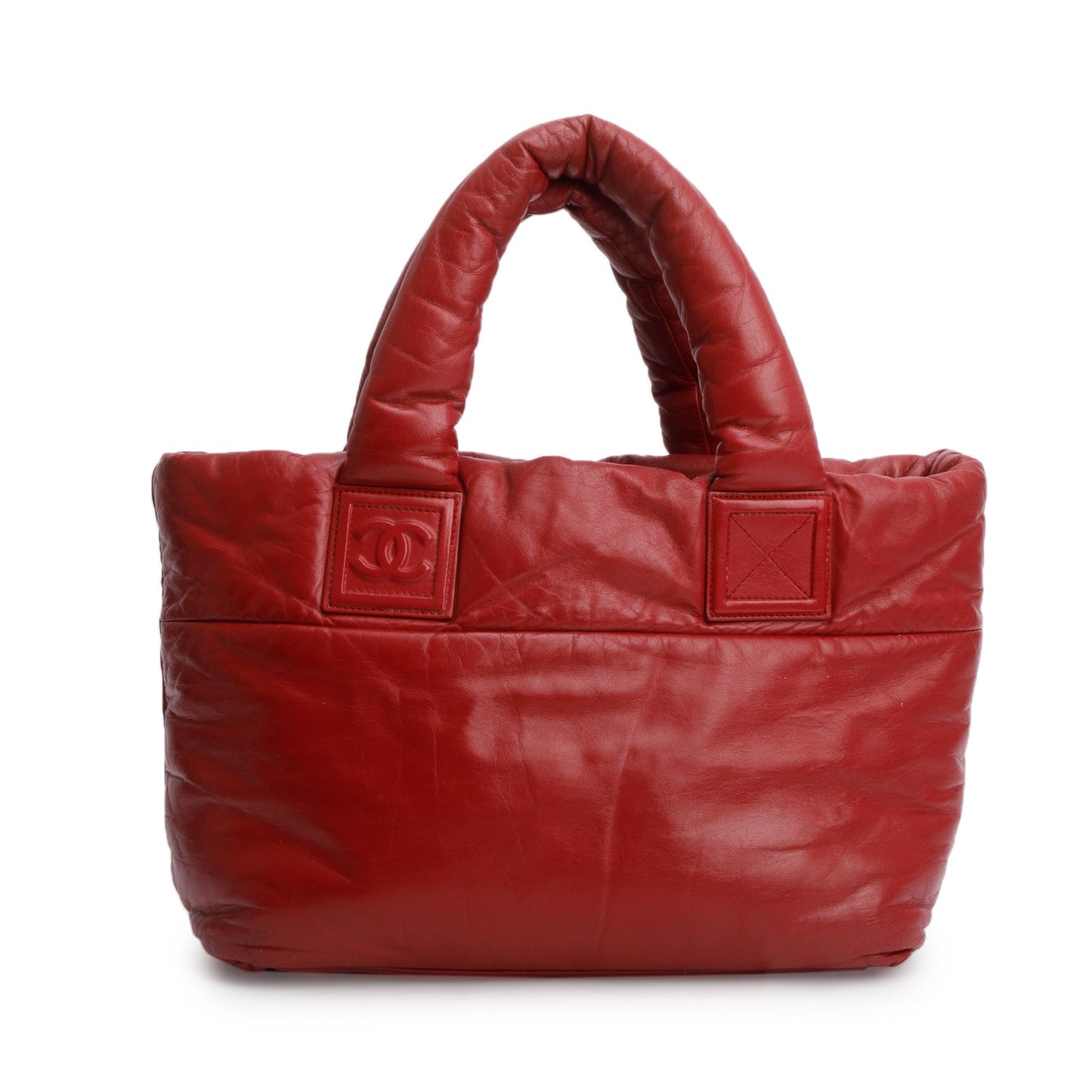 Chanel Coco Cocoon Reversible Lambskin Red Travel Bag