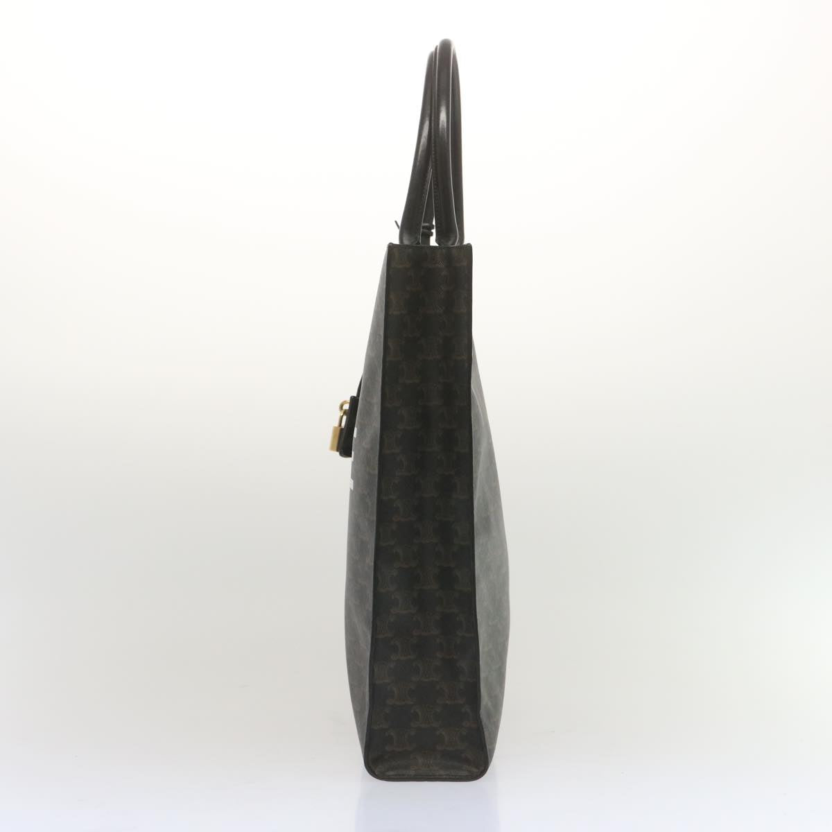 Luxury Triomphe Vertical Cabas Tote Bag Pvc Black