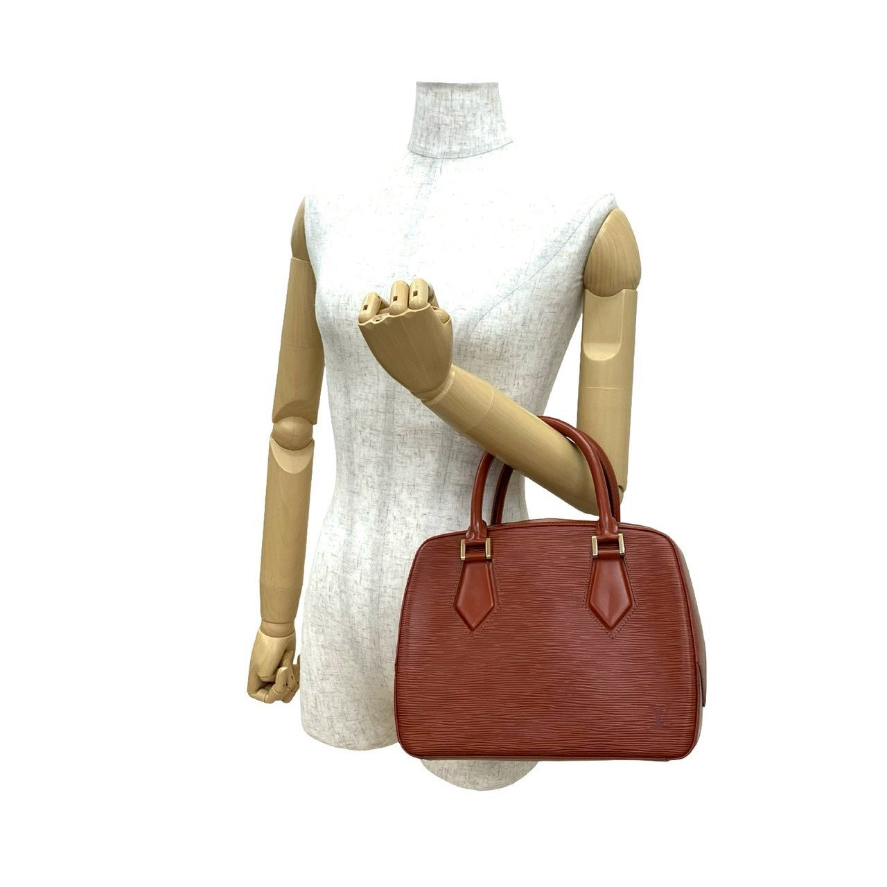 Louis Vuitton Epi Sablon Leather Brown Handbag