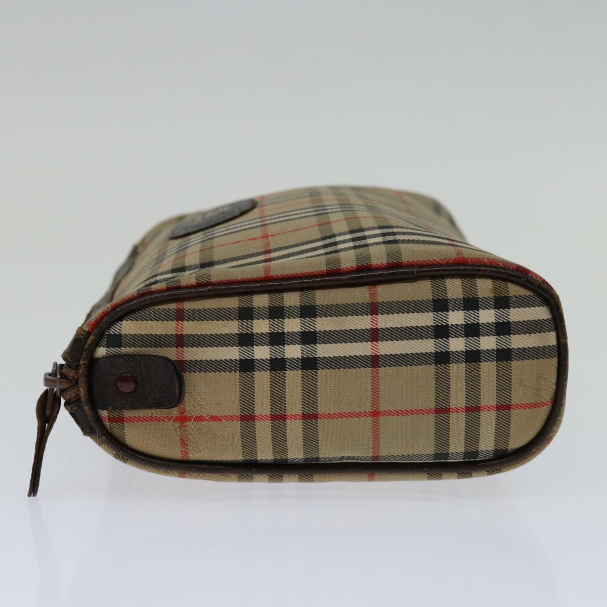 Burberry Luxury ss Nova Check Clutch Bag Auth Canvas Beige Beige Auth 69517