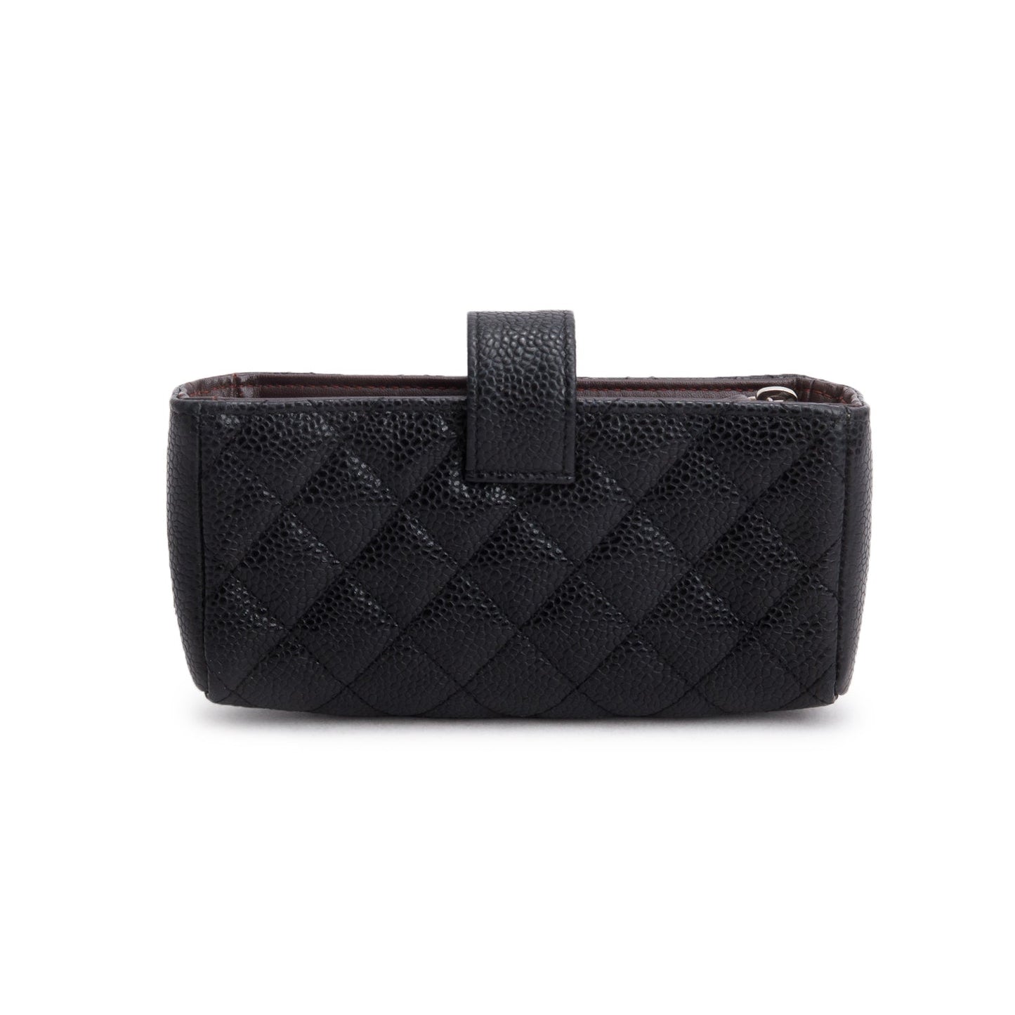Chanel Caviar Quilted CC Phone Black Travel Bag