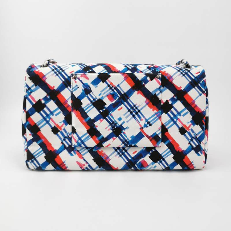 Chanel Airline XXL Artsy Printed Single Flap Multicolor Canvas Handbag