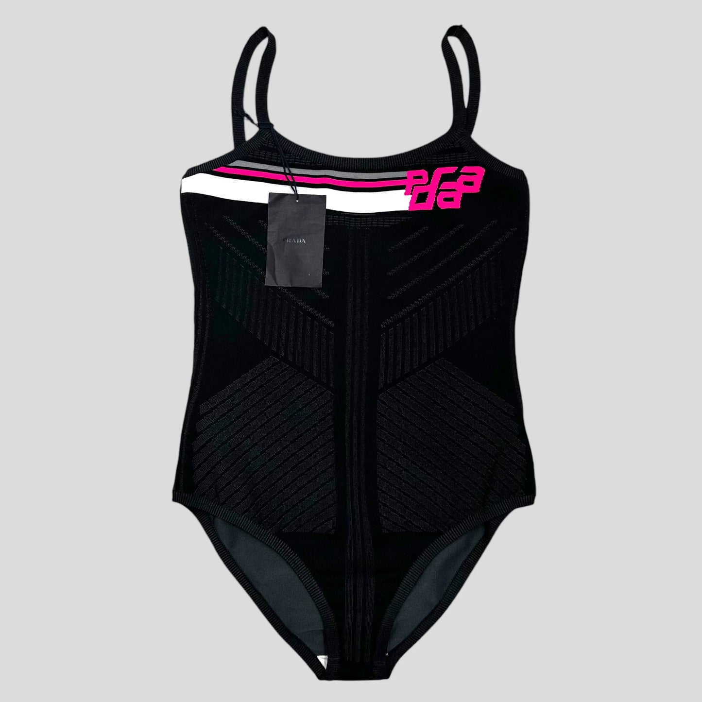 Prada Handbag Tech Knit Bodysuit Swimsuit New