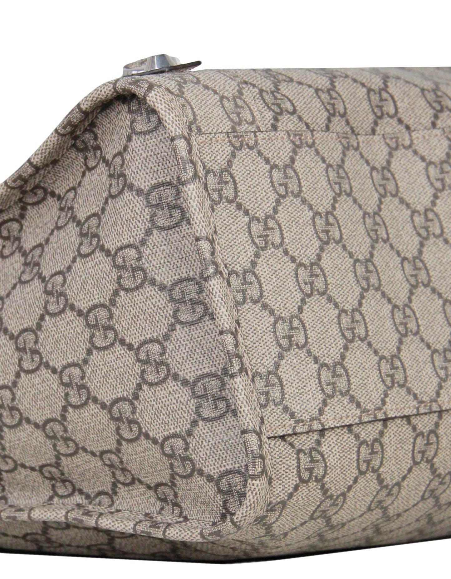 Balenciaga X Gucci GG Supreme Beige Ebony Monogram Neo Classic City Bag