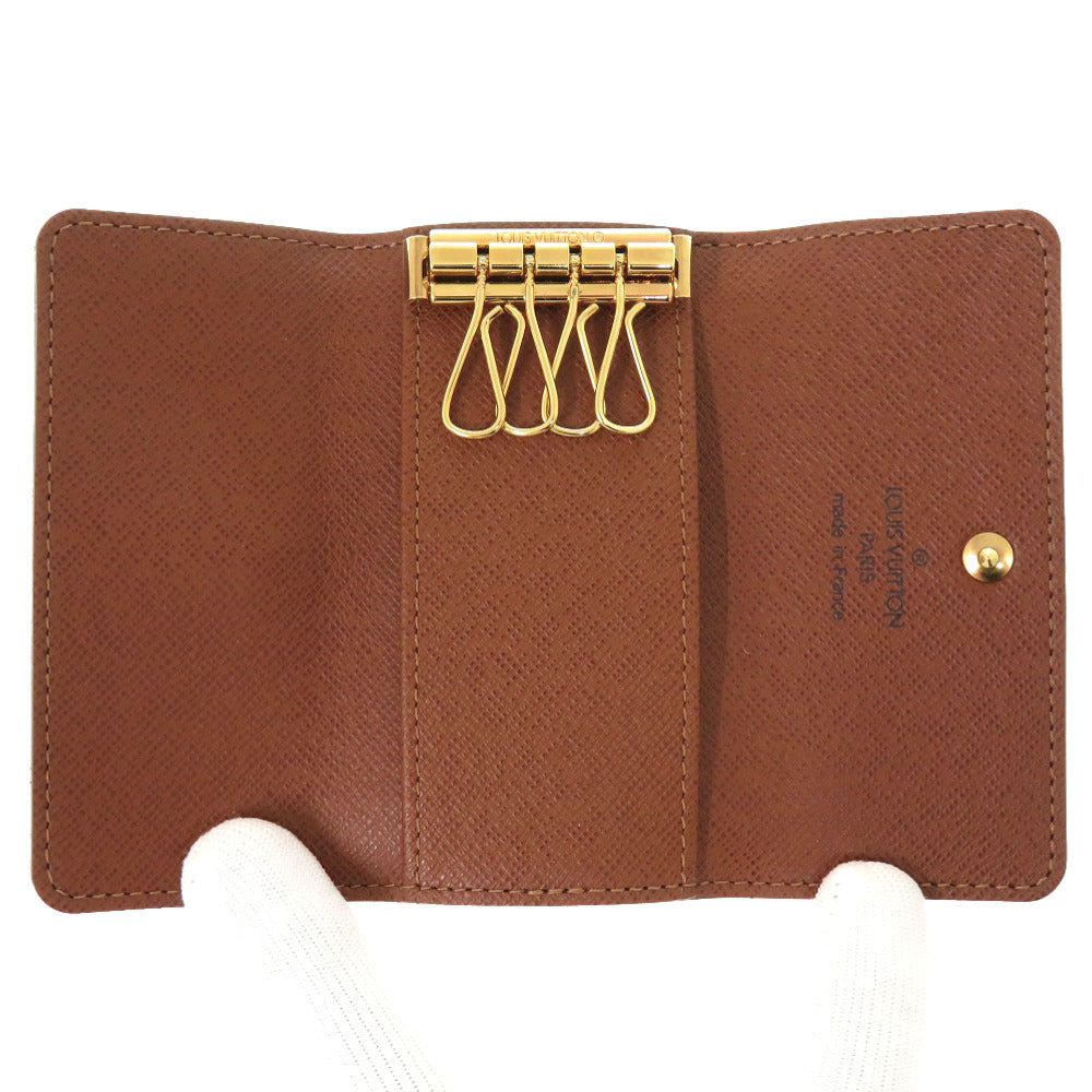 Louis Vuitton Key holder M69517 4 Monogram Canvas Brown Key Chain 6E2022Ig5