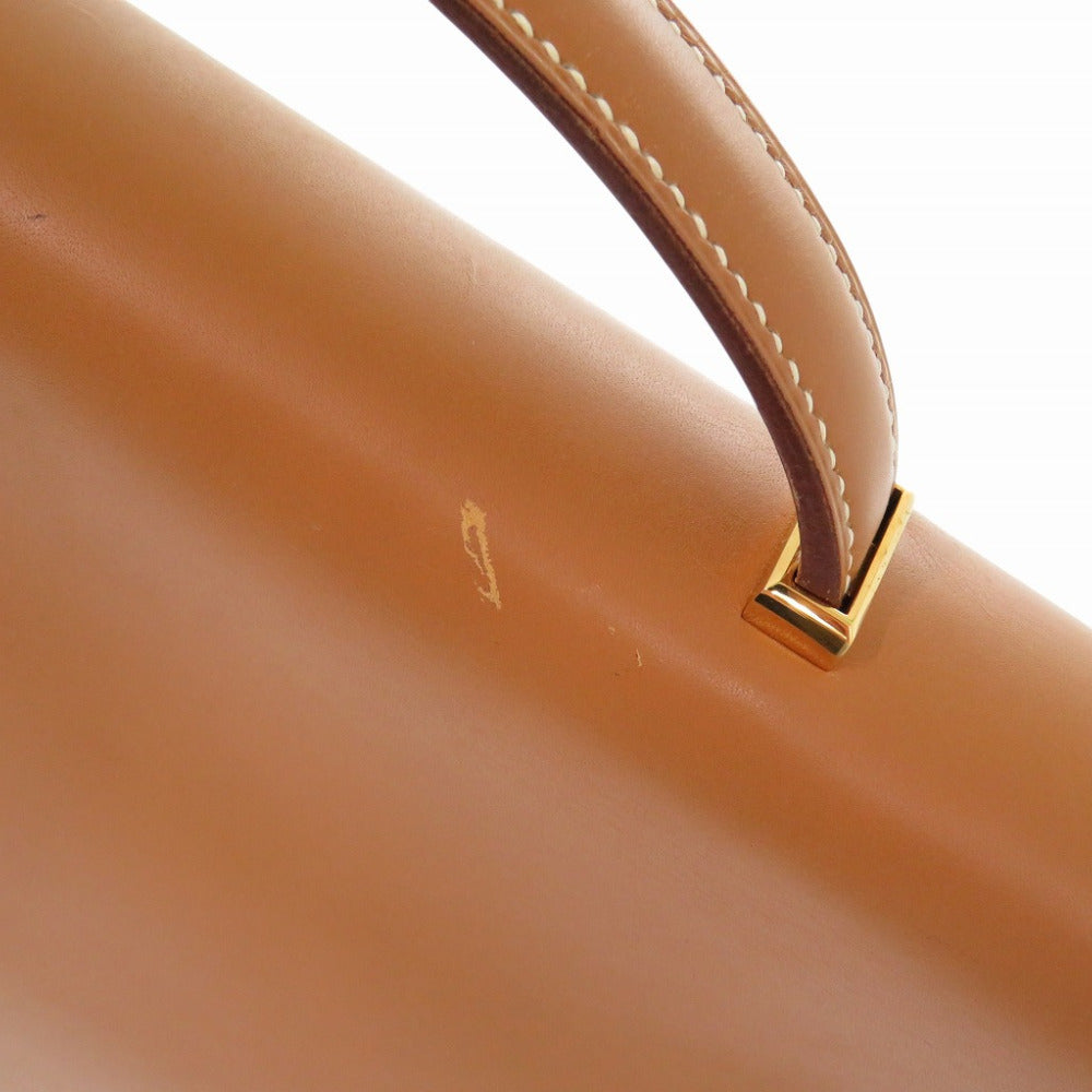 Hermes Briefcase Vaux Chamonix Natural Danube Handbag Travel Bag