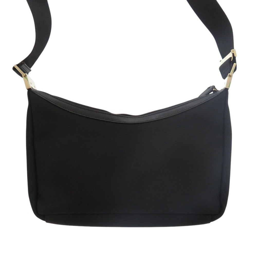 Gucci Canvas Black Logo Shoulder Bag