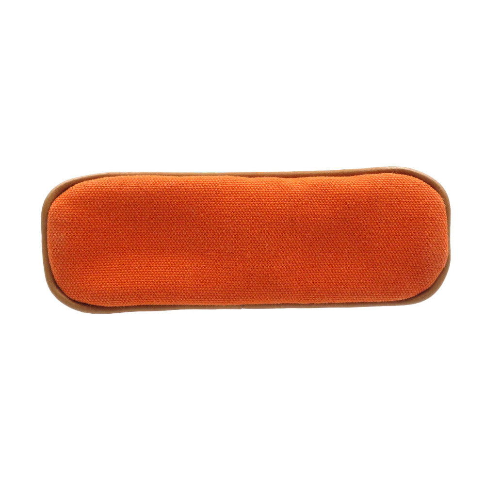 Pouch Cotton, Orange Boride Pouch Women Handbag Leather Mini Travel Bag