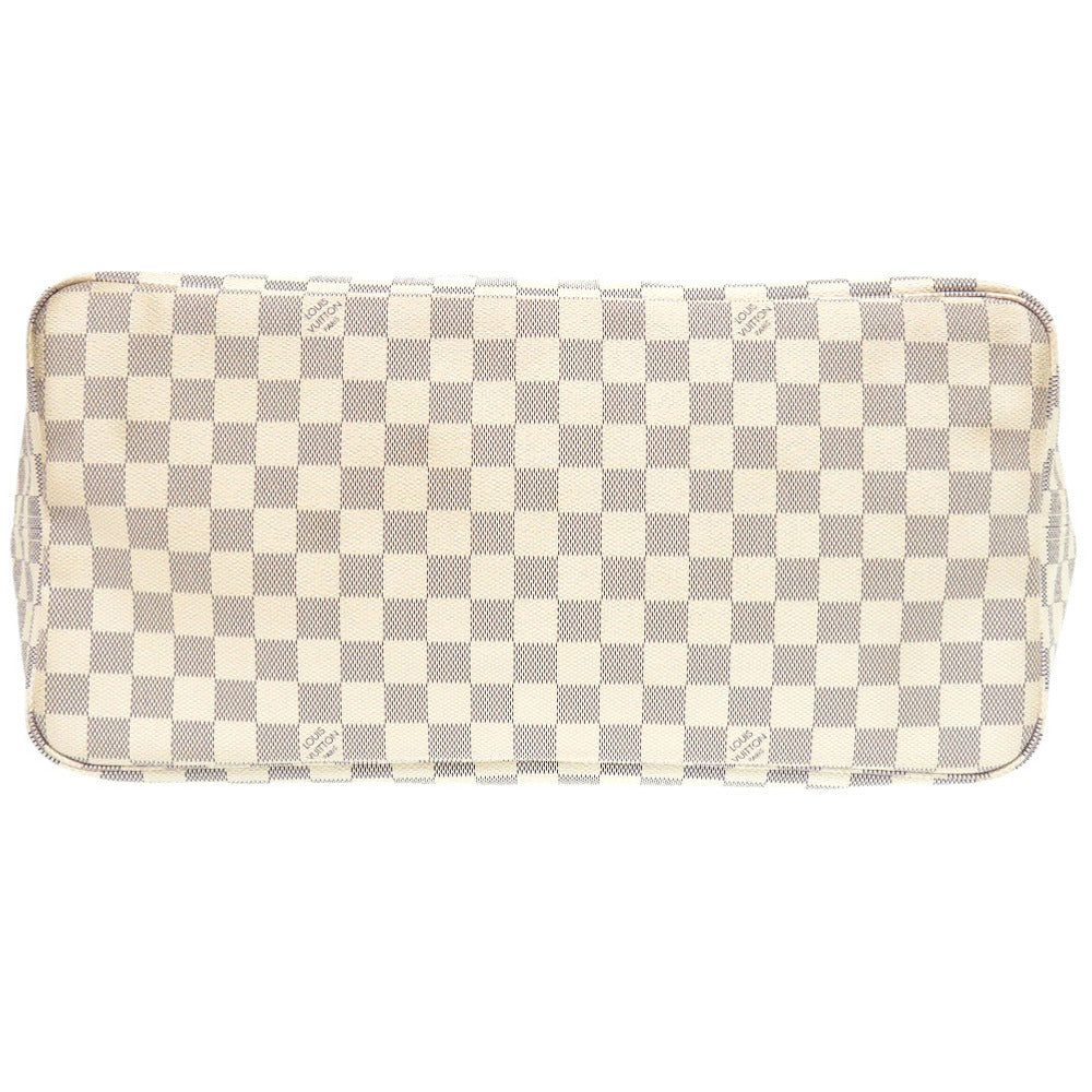 Louis Vuitton N51108 Damier Azur Damier Azur Canvas White Neverfull Tote Bag