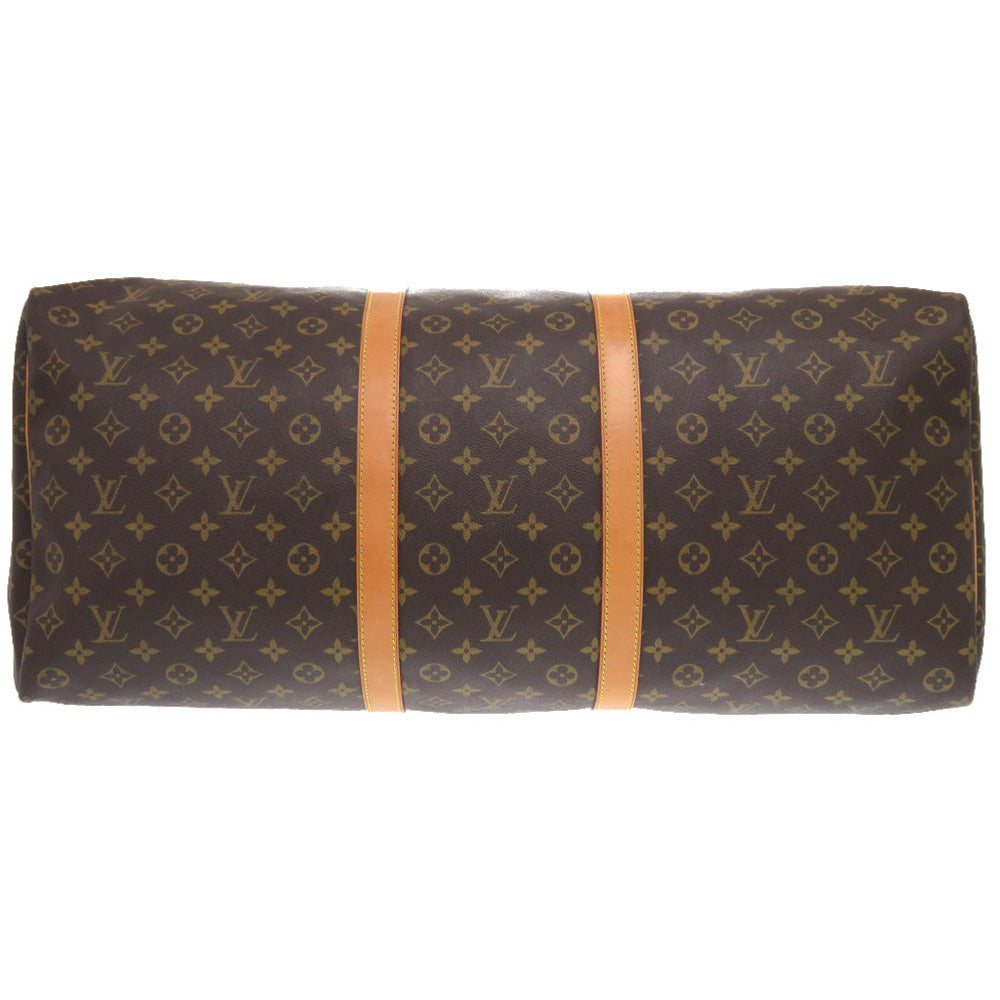 Louis Vuitton Boston Duffel M41422 Keepall 60 Monogram Canvas Brown Travel Bag 3