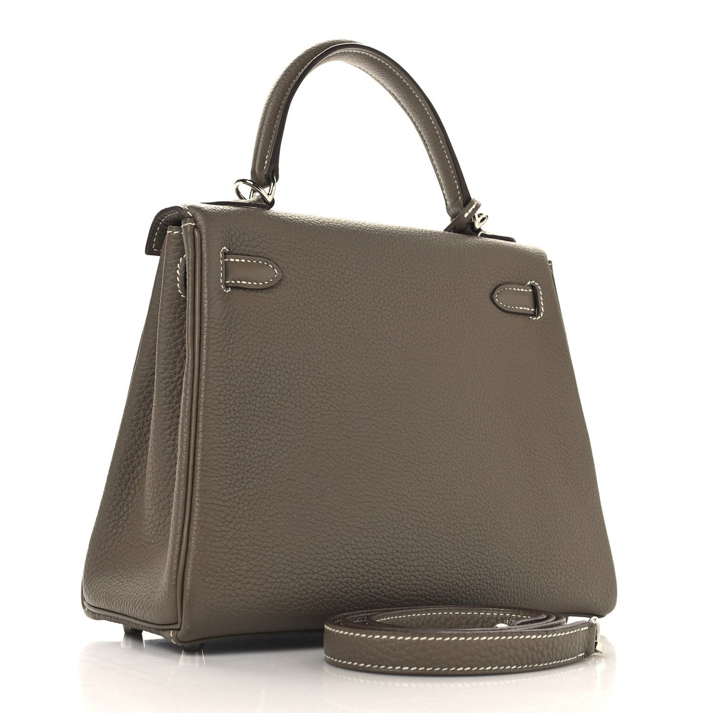 Hermes Togo Kelly Retourne Etoupe Handbag Travel Bag