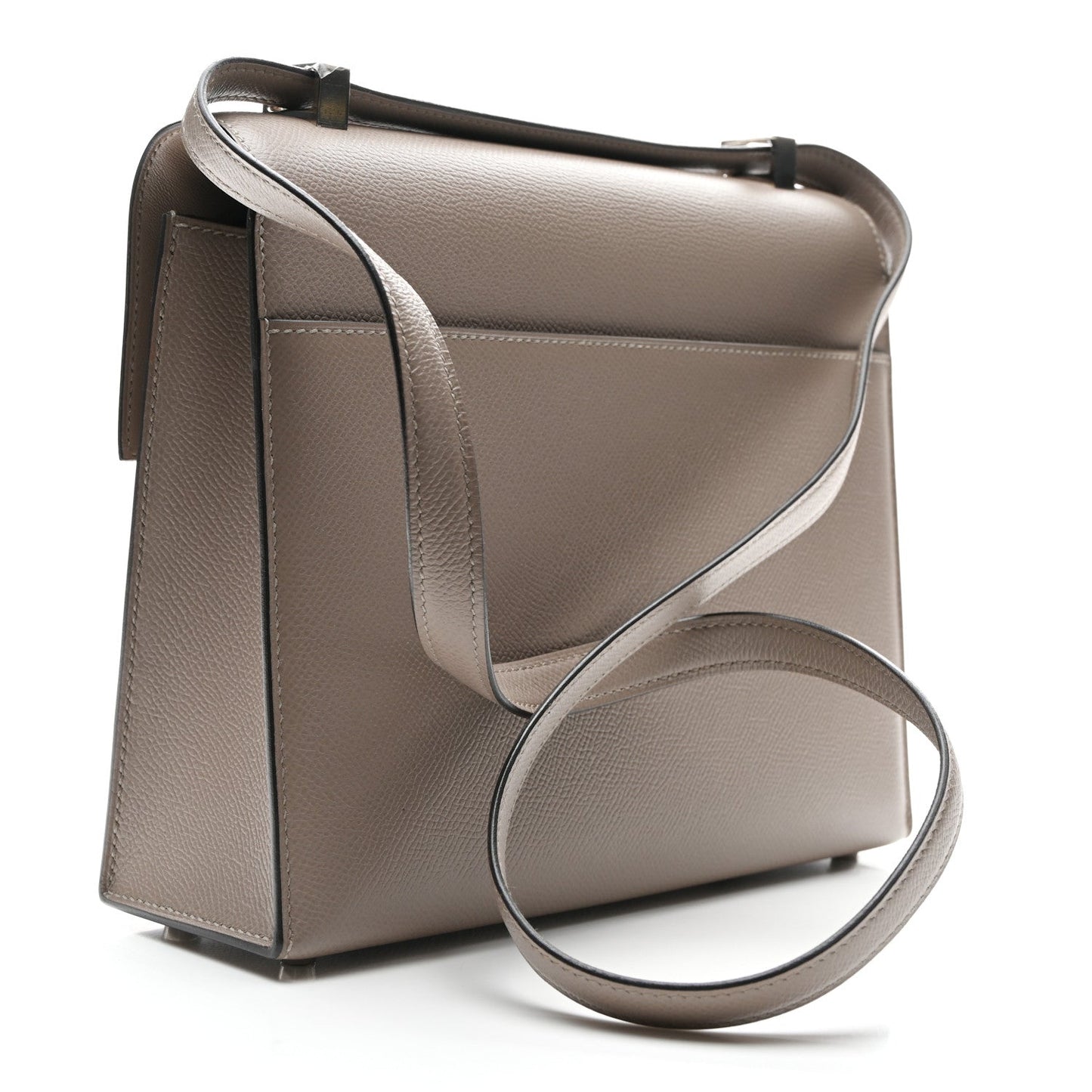 Hermes Epsom Verrou Gris Asphalte Handbag Travel Bag