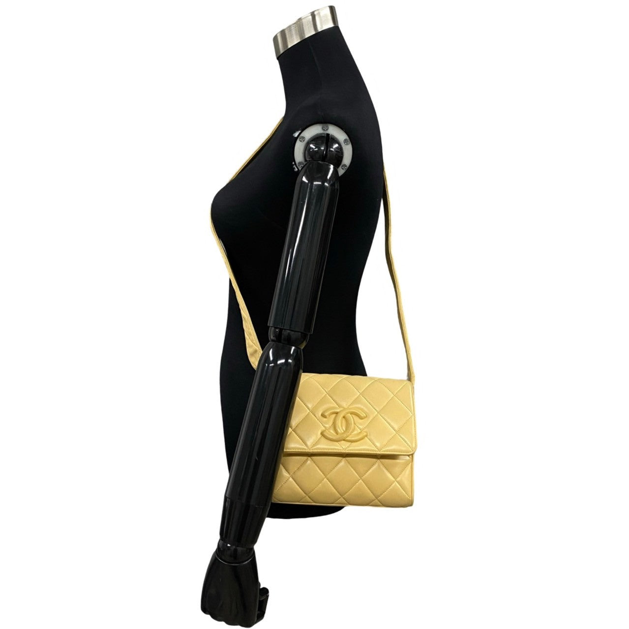 Chanel lambskin COCO Mark Matrasse Beige Shoulder Bag