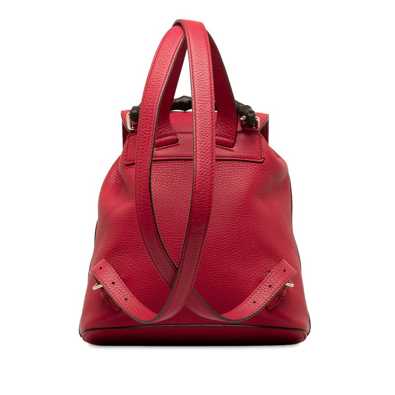 Gucci Bamboo Backpack Leather