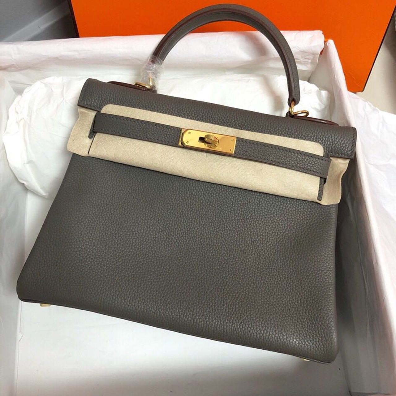 Top Quality Birkin Electric Etoupe For Women Gold Travel Bag