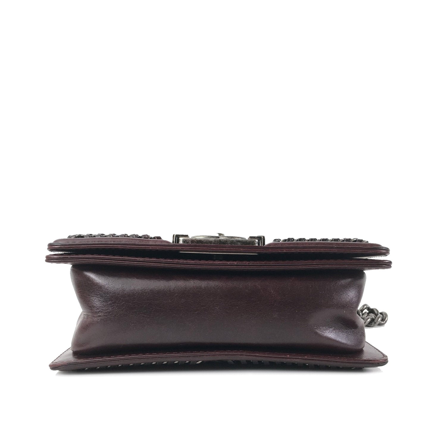 CHANEL Small Calfskin Boy Top Handle Flap Satchel