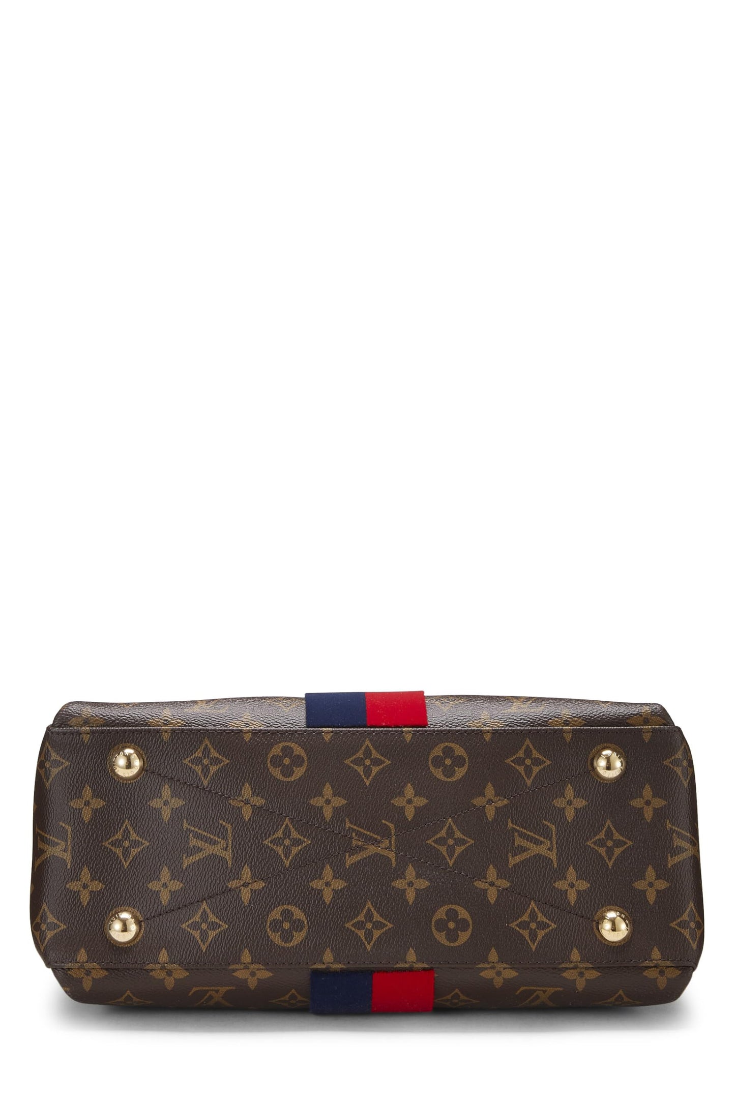 Louis Vuitton, Monogram Canvas Striped Georges MM, Red