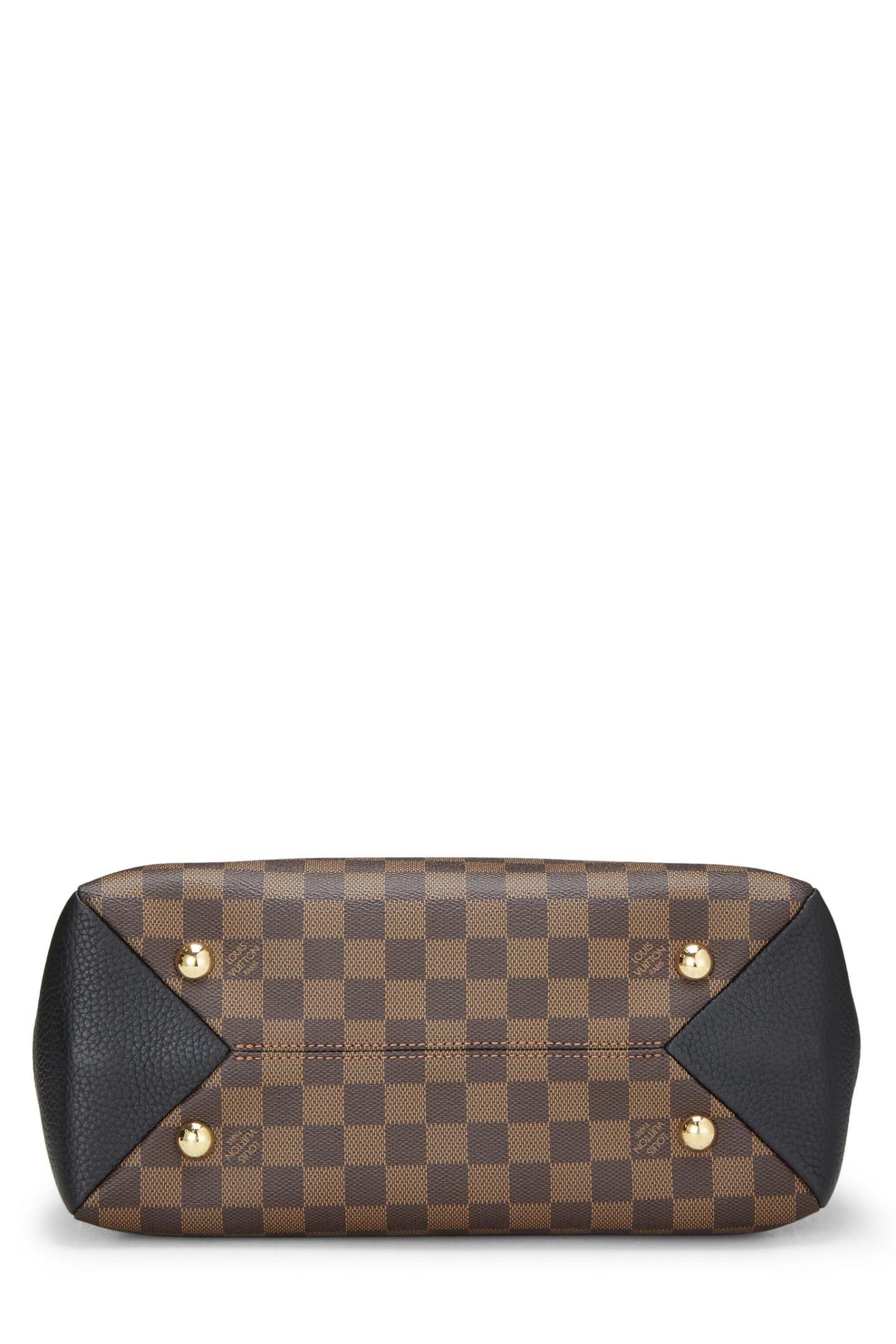 Louis Vuitton, Damier Ebene Canvas & Cream Leather Brittany, Black