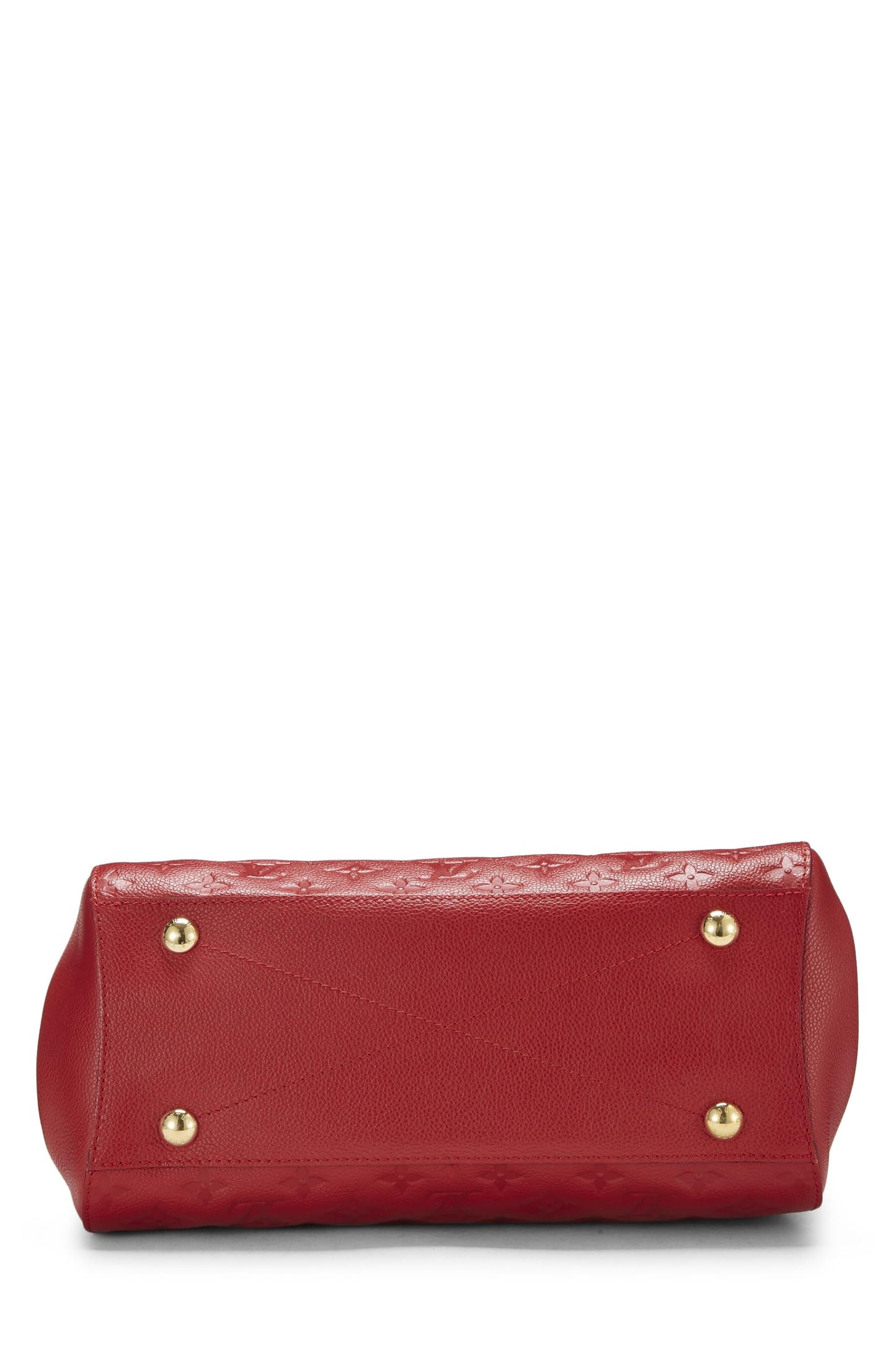 Louis Vuitton, Red Monogram Empreinte Montaigne MM, Red