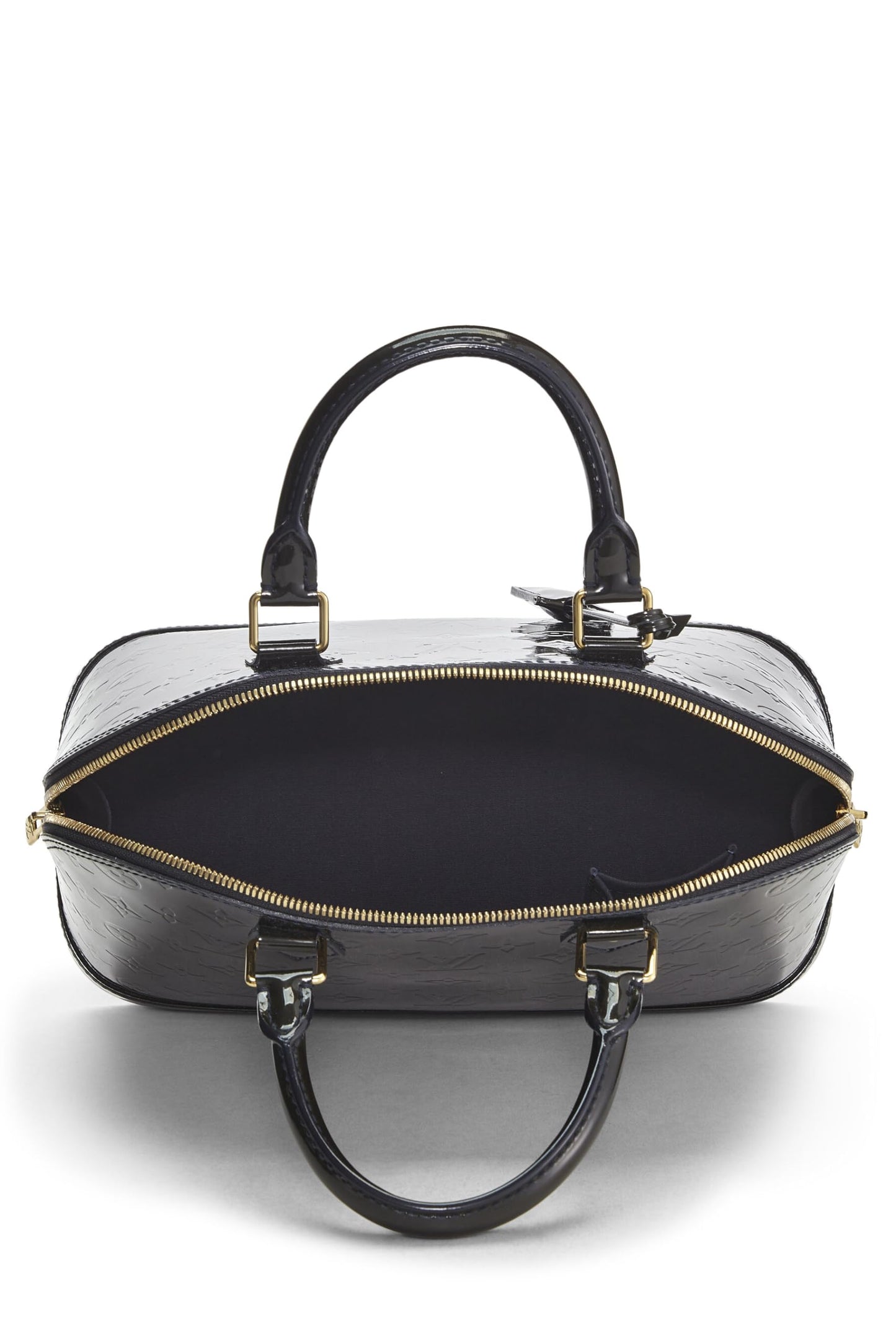 Louis Vuitton, Blue Infini Monogram Vernis Alma PM NM, Navy