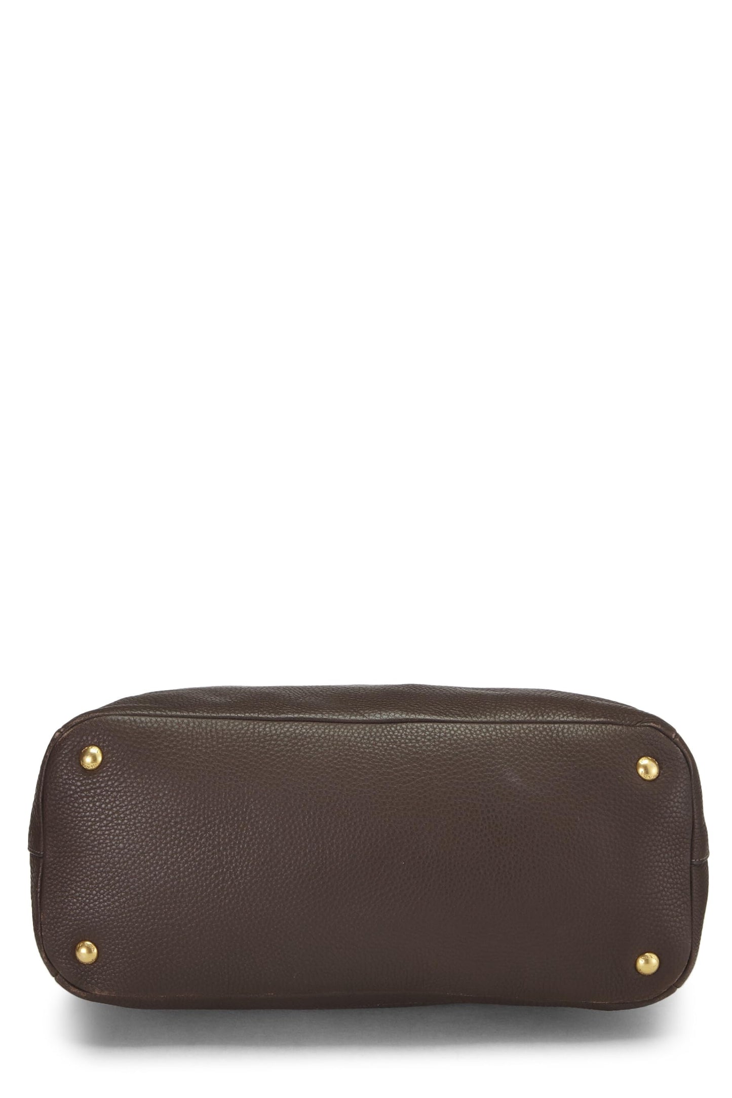 Prada Daino Hobo Vitello Brown Shoulder Bag