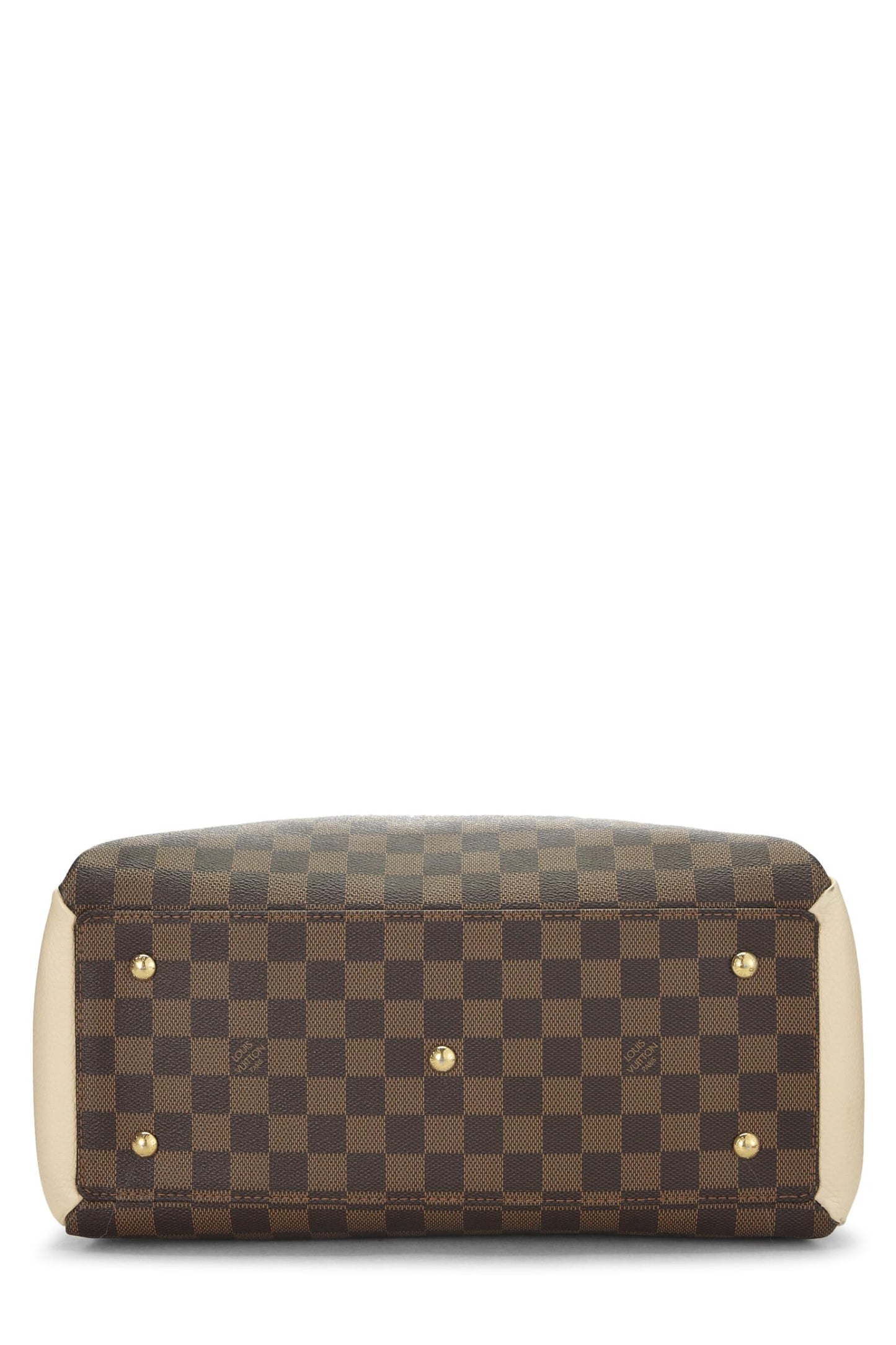 Louis Vuitton, Cream Damier Ebene Normandy, White