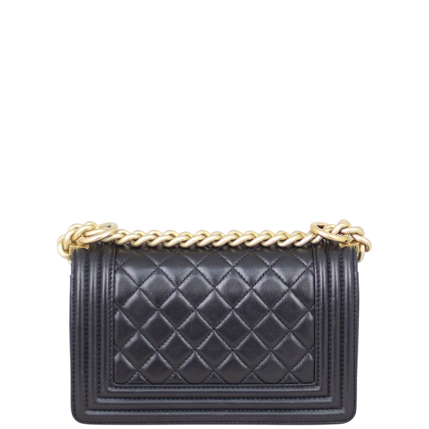 Chanel Boy Lambskin Handbag Black Small