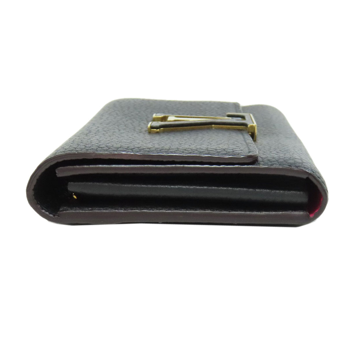 Louis Vuitton Long Purse M61248 Taurillon Clemence Black Wallet Case