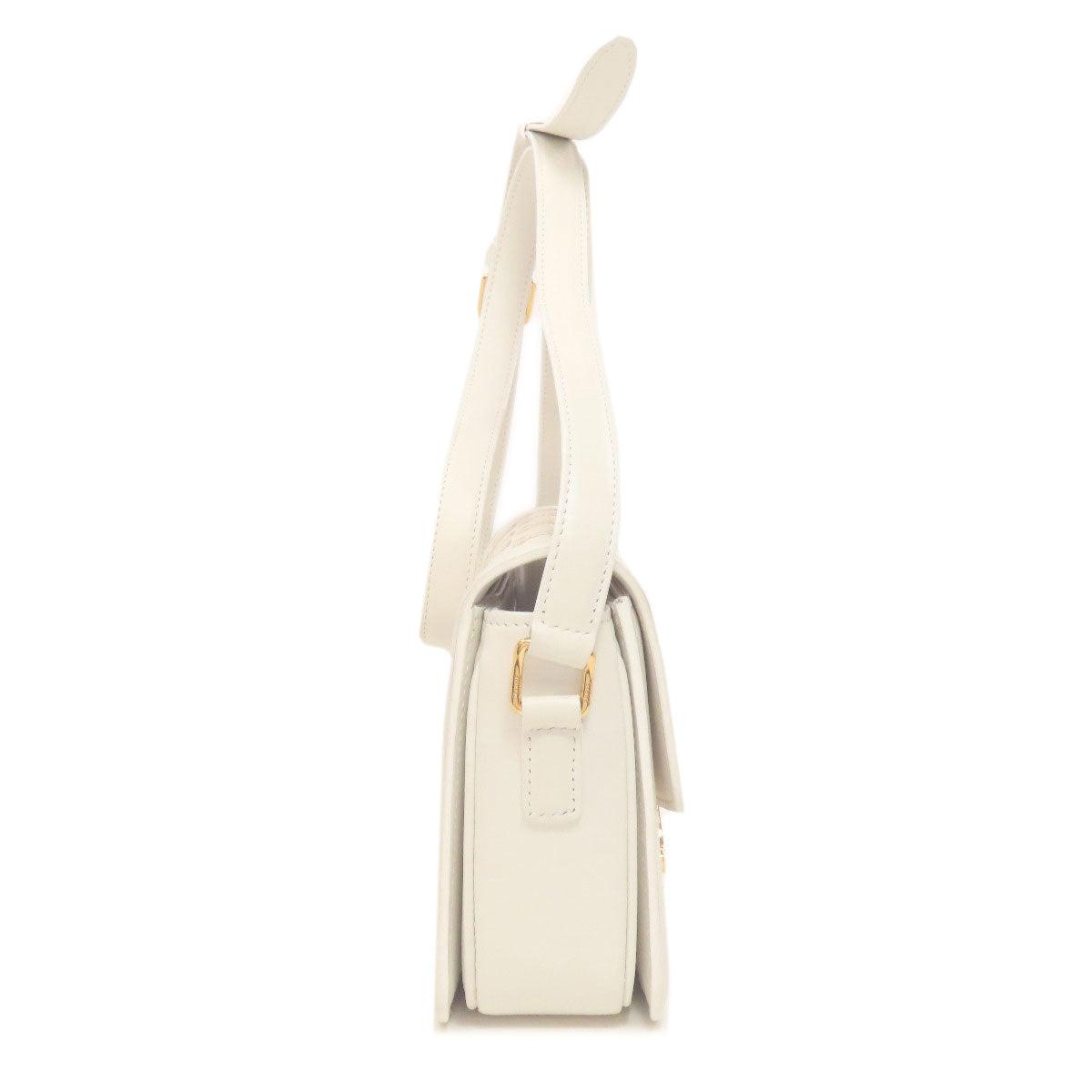 Shoulder Bag Pvc , Calfskin Teen Triomphe White
