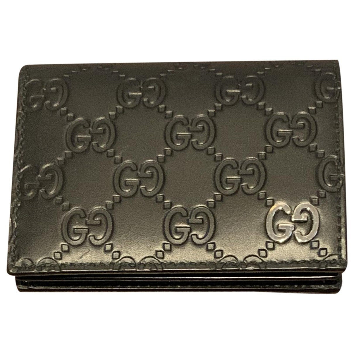 Gucci black leather case