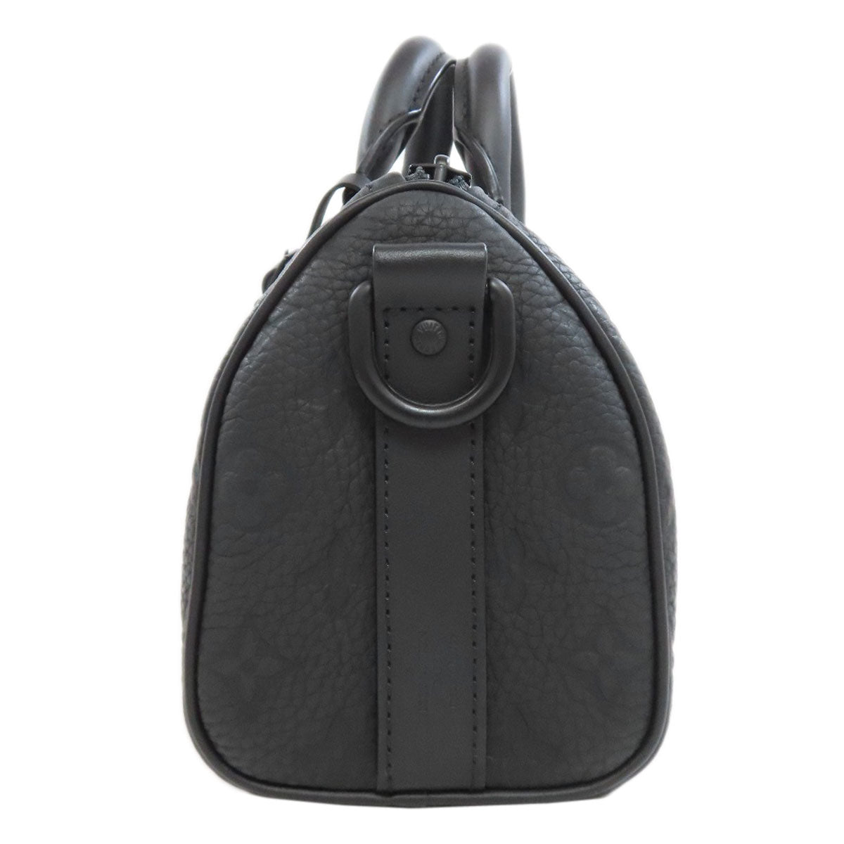 Louis Vuitton M20900 Taurillon Clemence Keepall ・bandouliere Leather Black Handbag